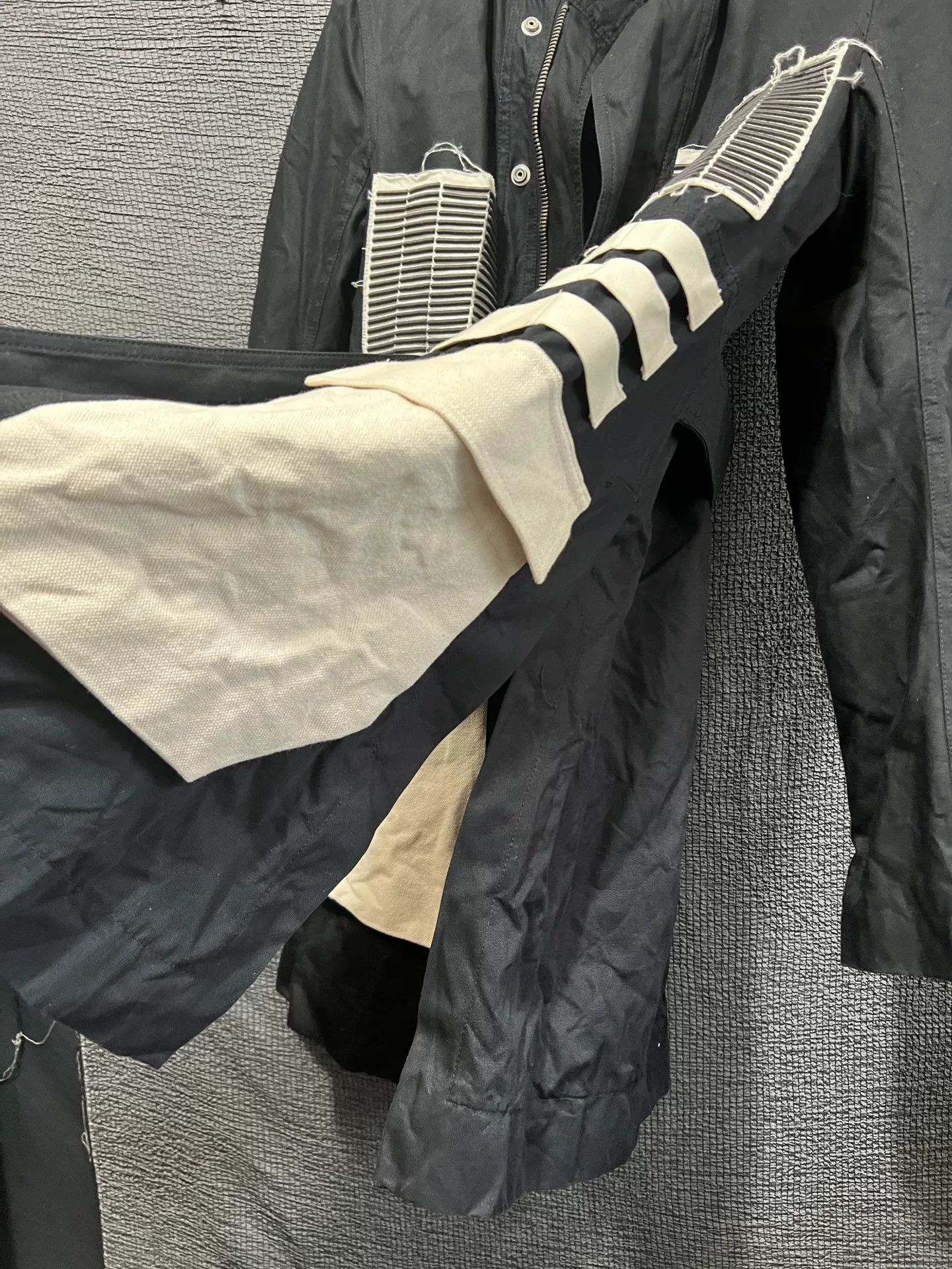 Rick Owens Rick Owens Black and White Windbreaker Coat Size US M / EU 48-50 / 2 - 5 Thumbnail