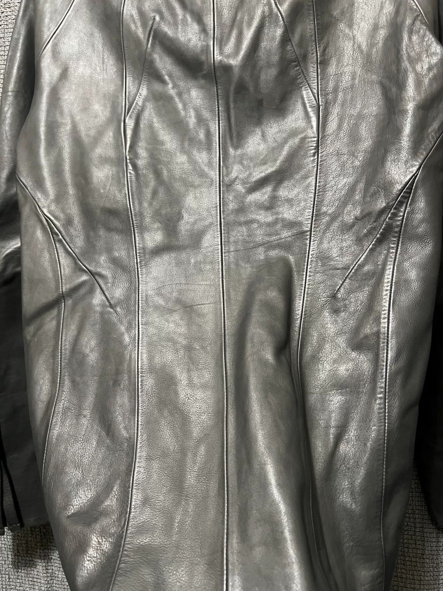 S/STERE Dark Avant-Garde Leather Jacket Size US XS / EU 42 / 0 - 5 Thumbnail
