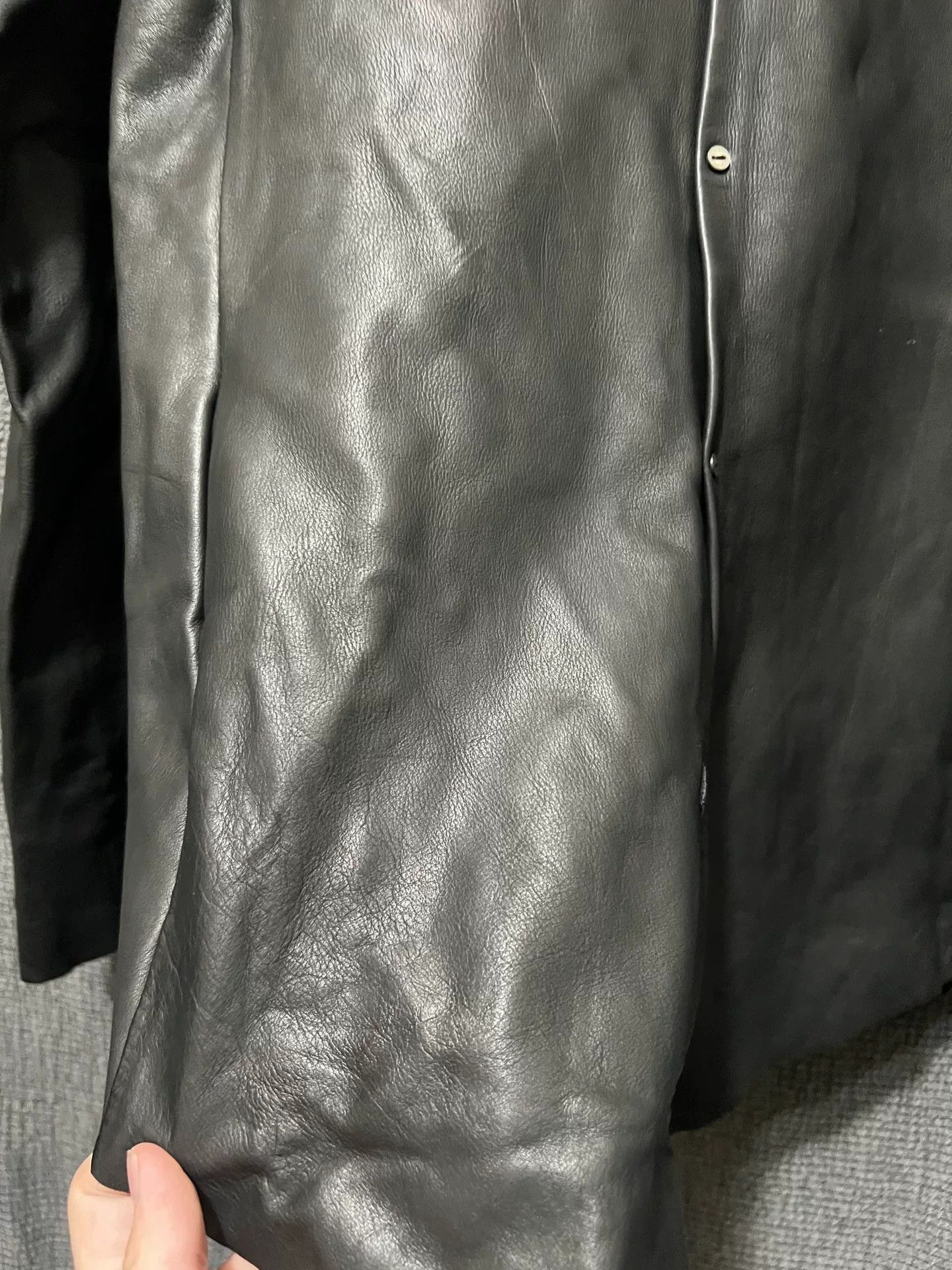 S/STERE Dark Avant-Garde Leather Jacket Size US XS / EU 42 / 0 - 3 Thumbnail