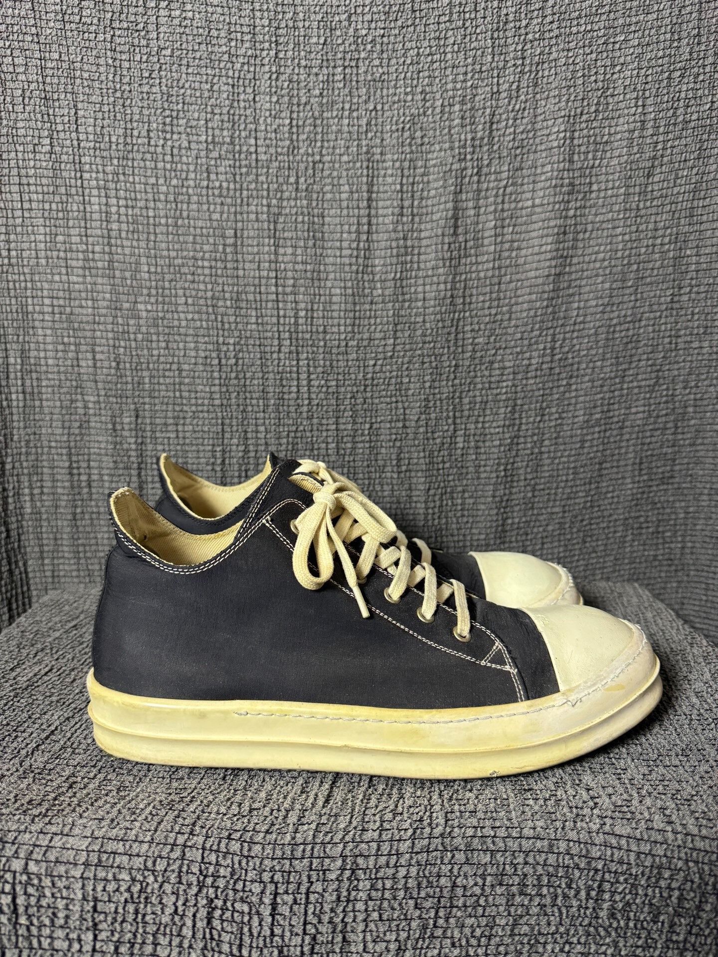 Rick Owens Rick Owens Low-Top Black and White Sneakers Size US 10 / EU 43 - 4 Thumbnail