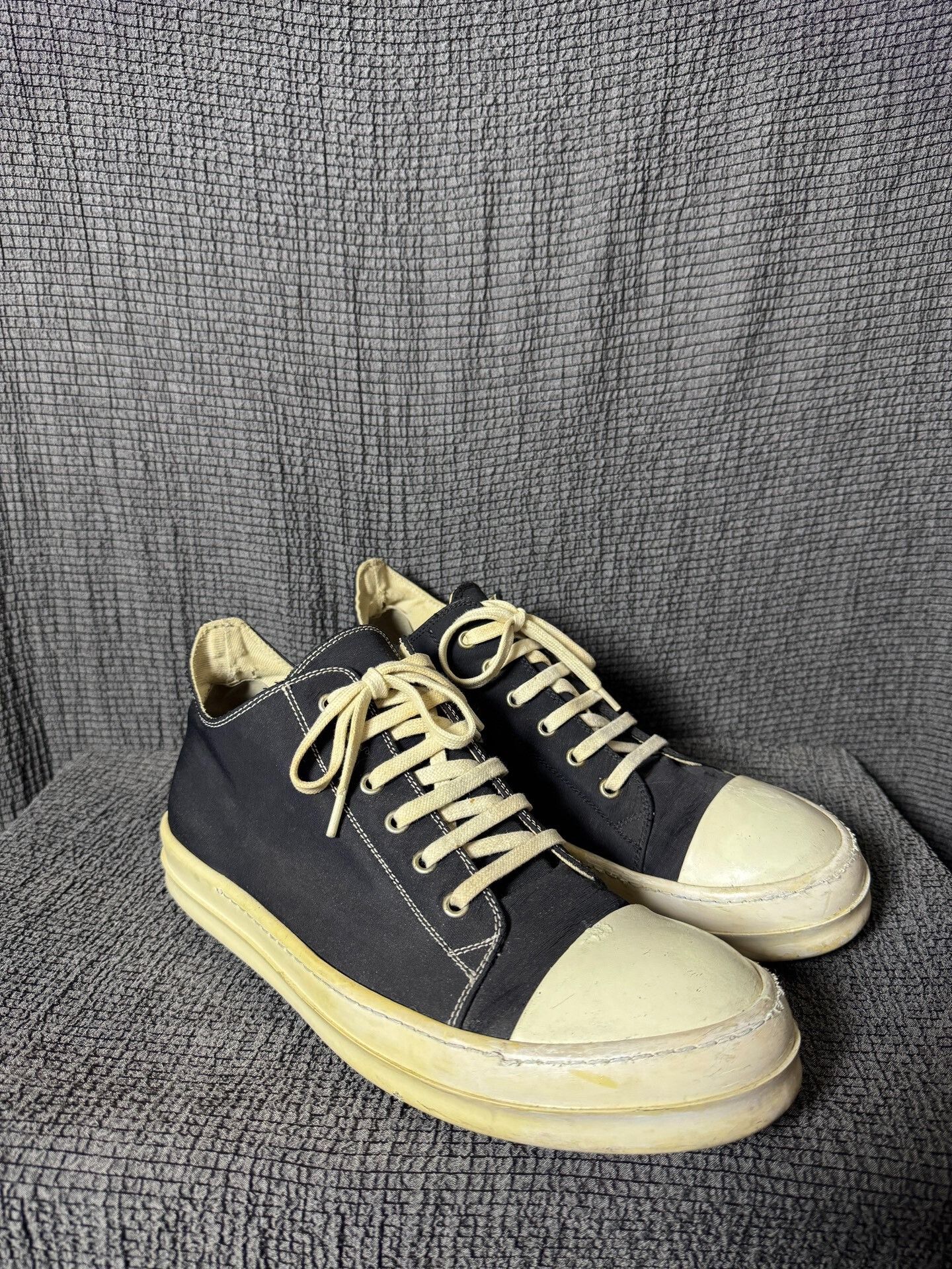 Rick Owens Rick Owens Low-Top Black and White Sneakers Size US 10 / EU 43 - 2 Thumbnail