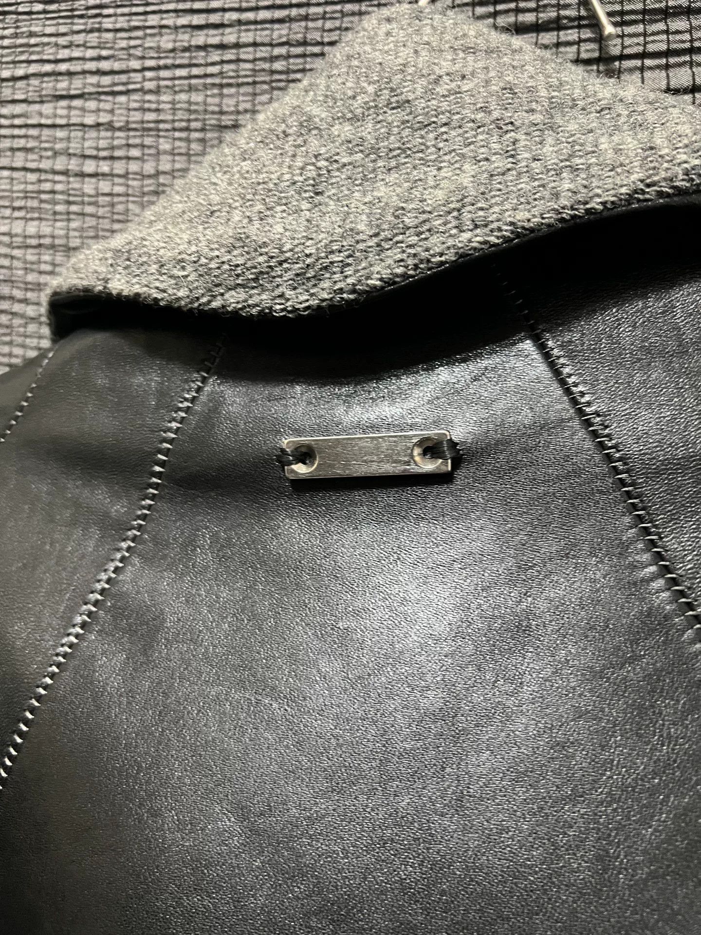 S/STERE Dark Pioneer High Collar Leather Jacket Size US M / EU 48-50 / 2 - 5 Thumbnail
