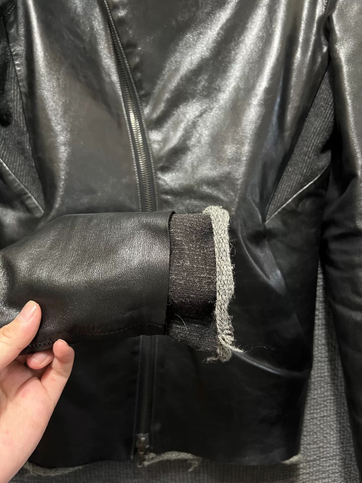 S/STERE Dark Pioneer High Collar Leather Jacket Size US M / EU 48-50 / 2 - 4 Thumbnail