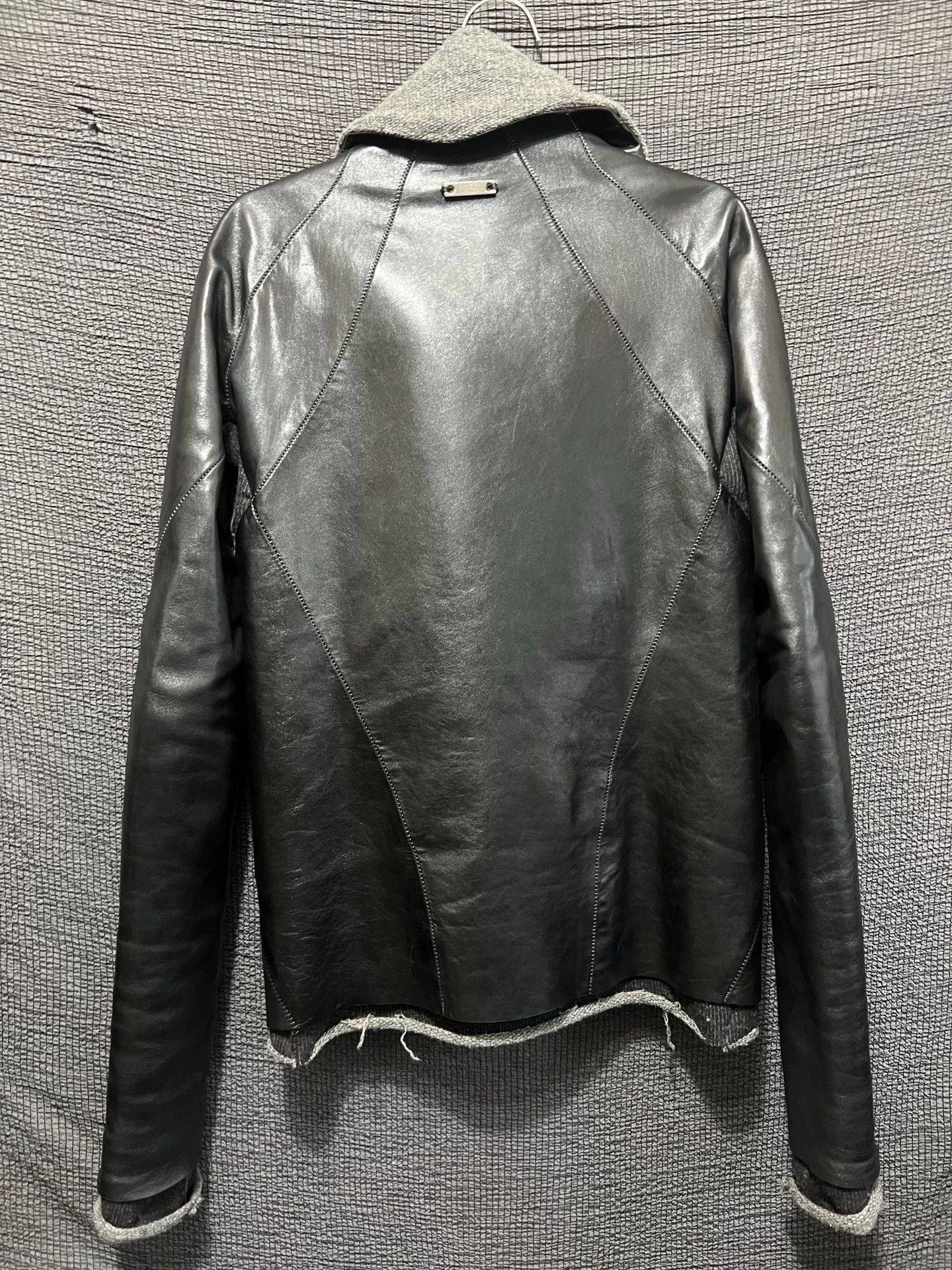 S/STERE Dark Pioneer High Collar Leather Jacket Size US M / EU 48-50 / 2 - 3 Thumbnail