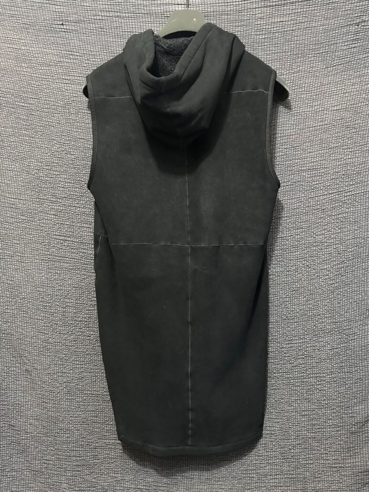 Rick Owens Rick Owens Black Leather Hooded Vest Size US M / EU 48-50 / 2 - 2 Thumbnail