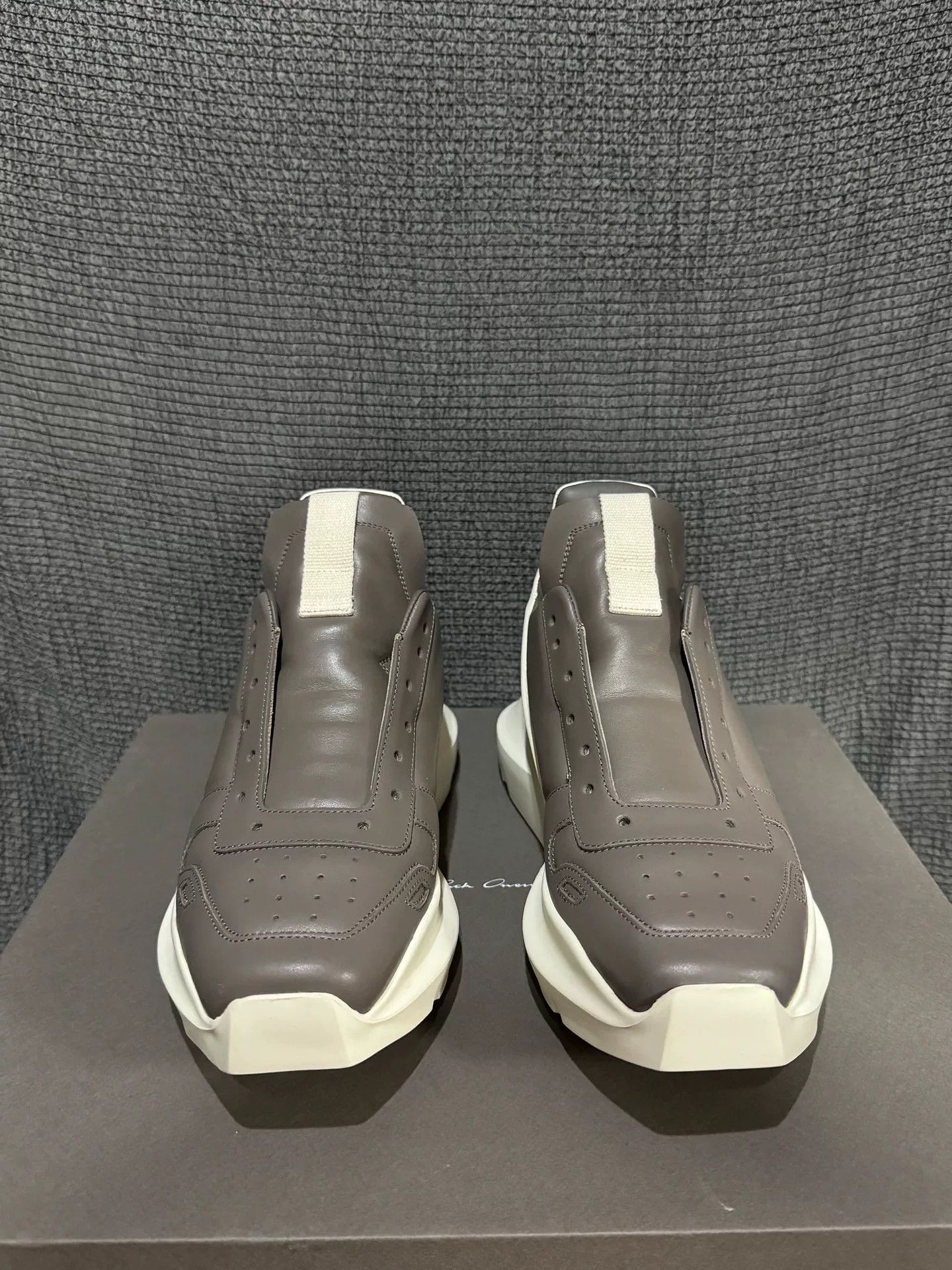 Rick Owens Rick Owens Beige Leather Sneakers Size US 6 / EU 39 - 6 Thumbnail