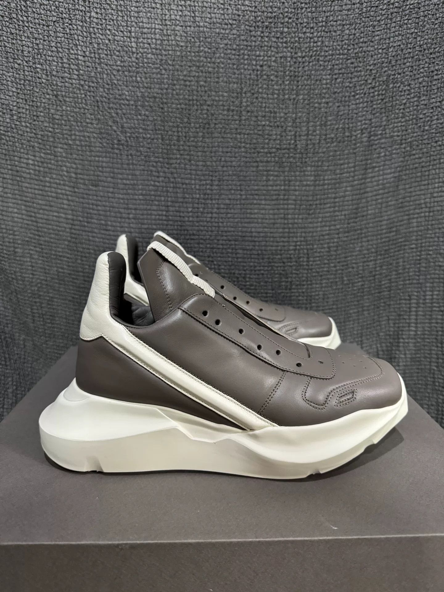 Rick Owens Rick Owens Beige Leather Sneakers Size US 6 / EU 39 - 5 Thumbnail