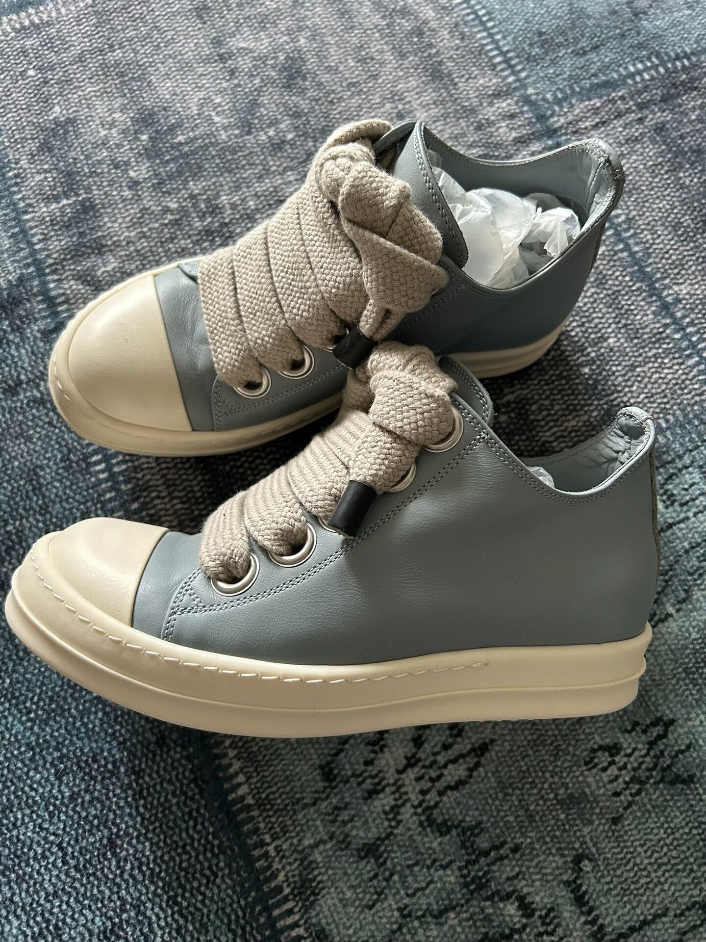 Rick Owens Rick Owens Low-Top Sneakers in Blue Size US 6 / IT 36 - 2 Thumbnail
