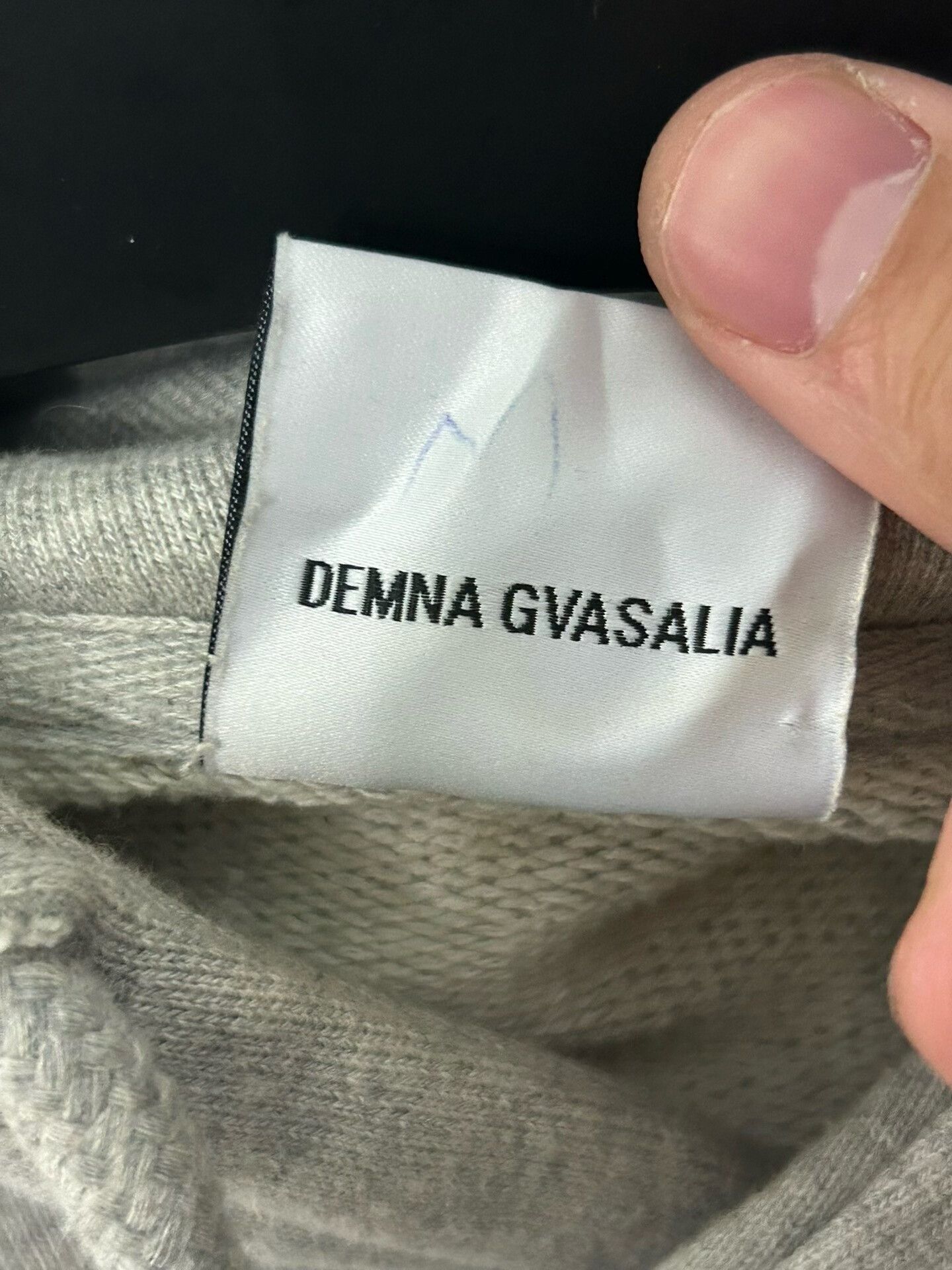 Vetements Vetements Gray Hooded Sweatshirt Size M Size US M / EU 48-50 / 2 - 7 Thumbnail