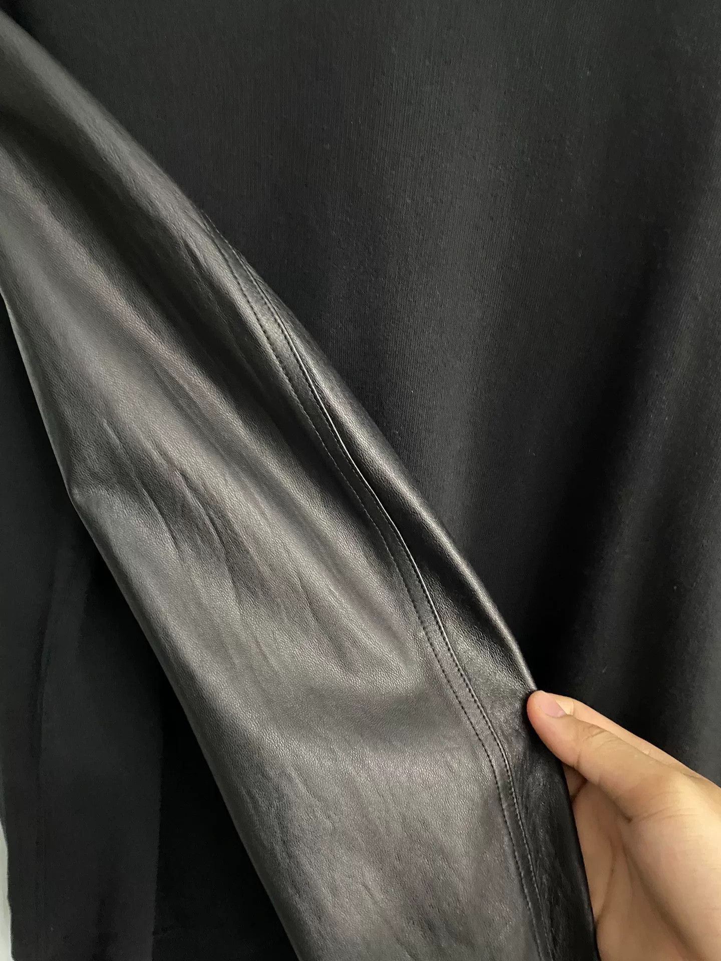 Rick Owens Rick Owens Black Leather Sleeve Jacket Size US L / EU 52-54 / 3 - 3 Thumbnail