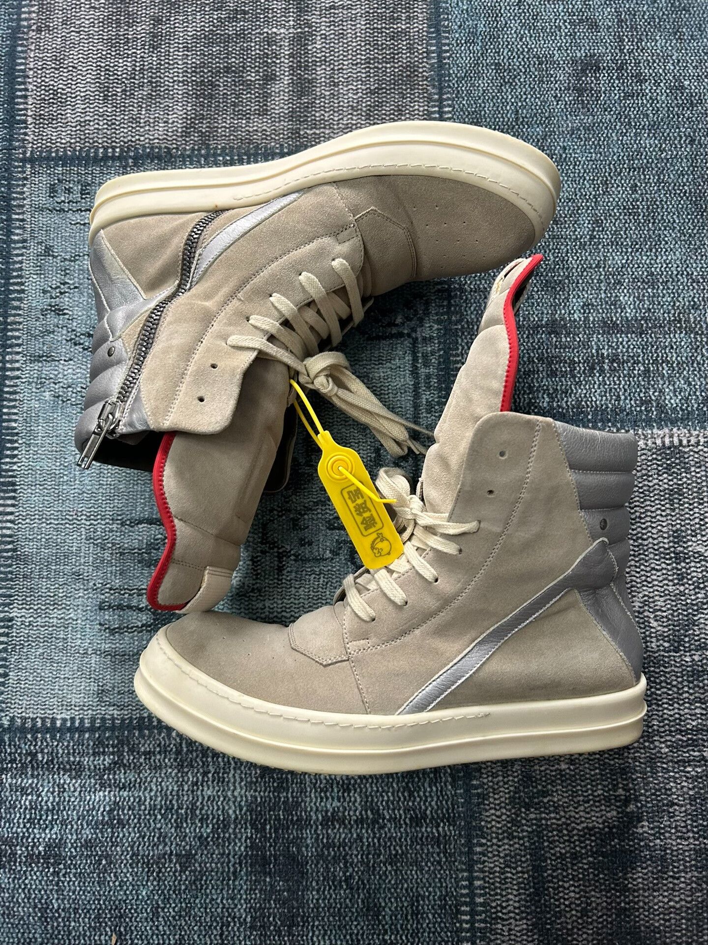 Rick Owens Rick Owens Gray Suede Sneakers Size 43 Size US 10 / EU 43 - 2 Thumbnail