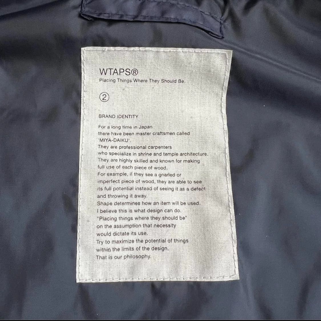 Wtaps WTAPS Navy Casual Jacket for Men Size US M / EU 48-50 / 2 - 7 Thumbnail