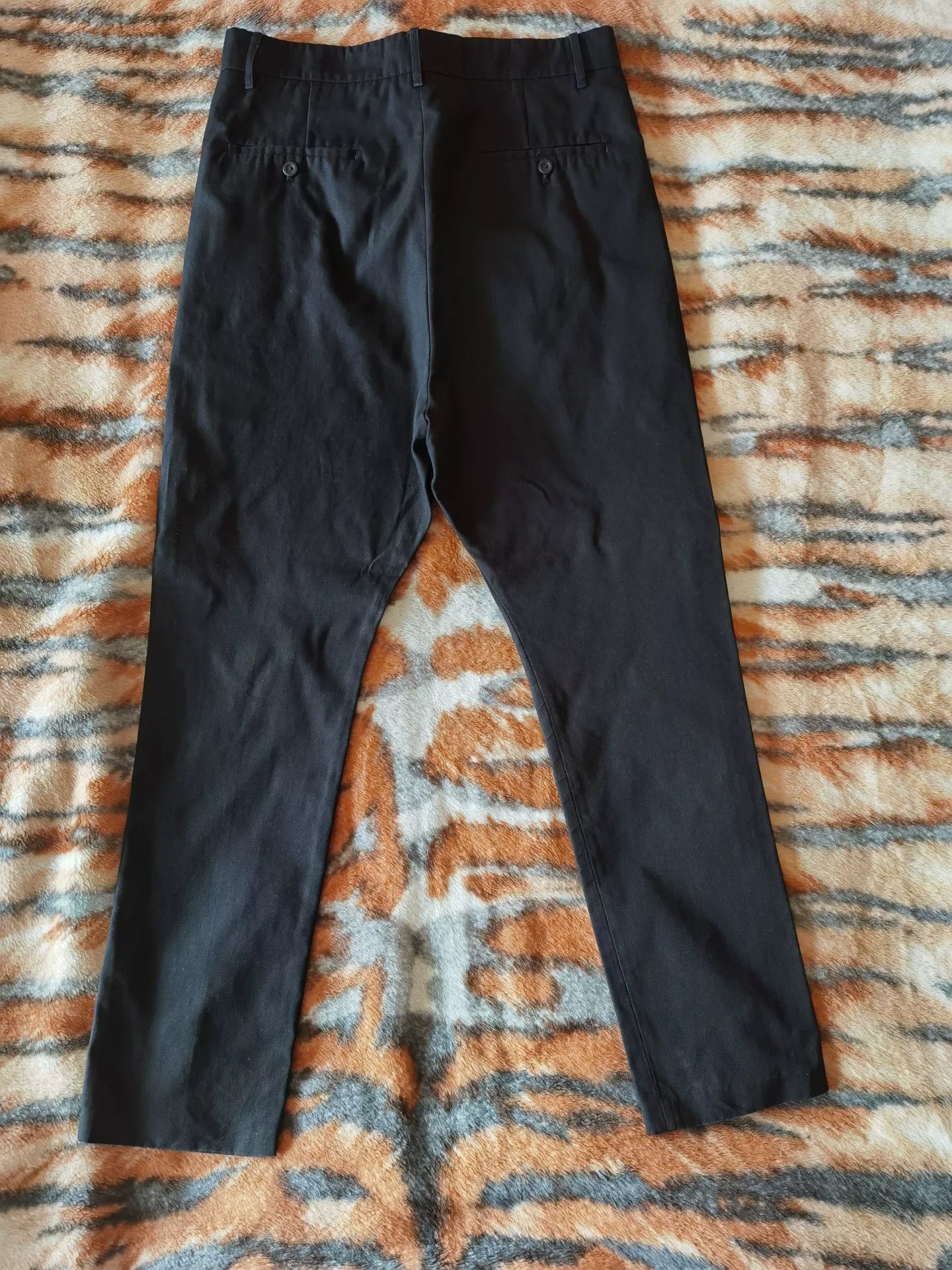 Rick Owens Rick Owens Black Drop-Crotch Casual Pants Size US 32 / EU 48 - 2 Thumbnail