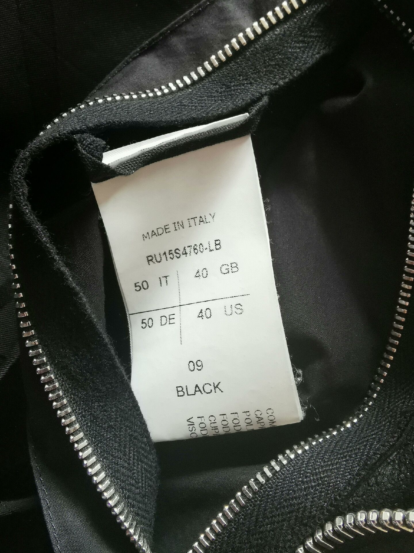 Rick Owens Rick Owens Black Leather Jacket Size 50 Size US M / EU 48-50 / 2 - 7 Thumbnail