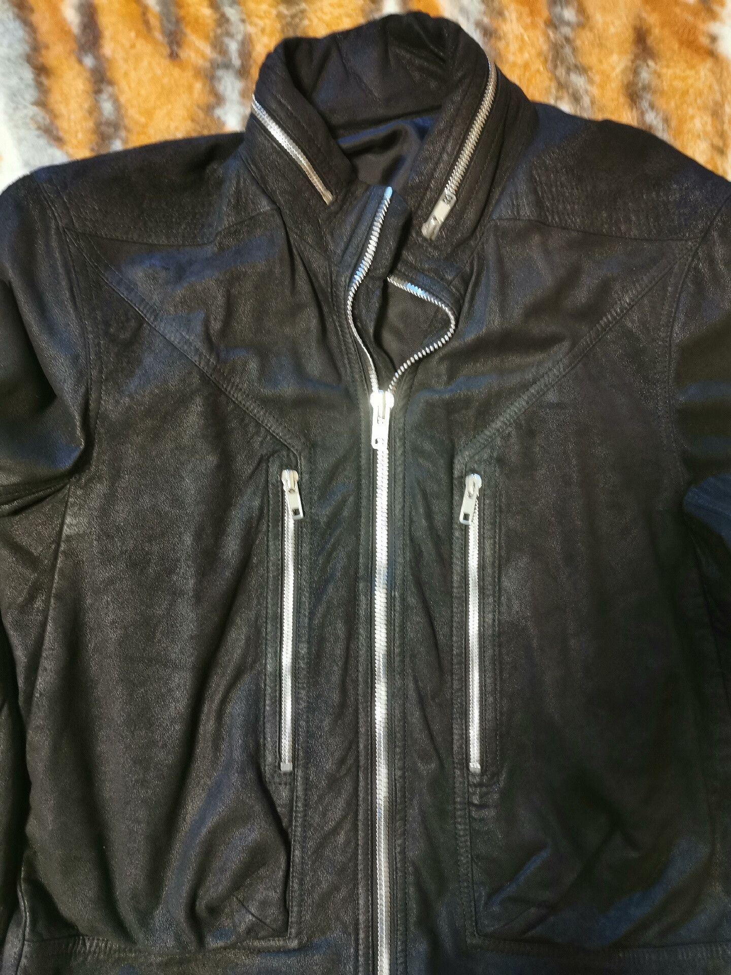 Rick Owens Rick Owens Black Leather Jacket Size 50 Size US M / EU 48-50 / 2 - 5 Thumbnail