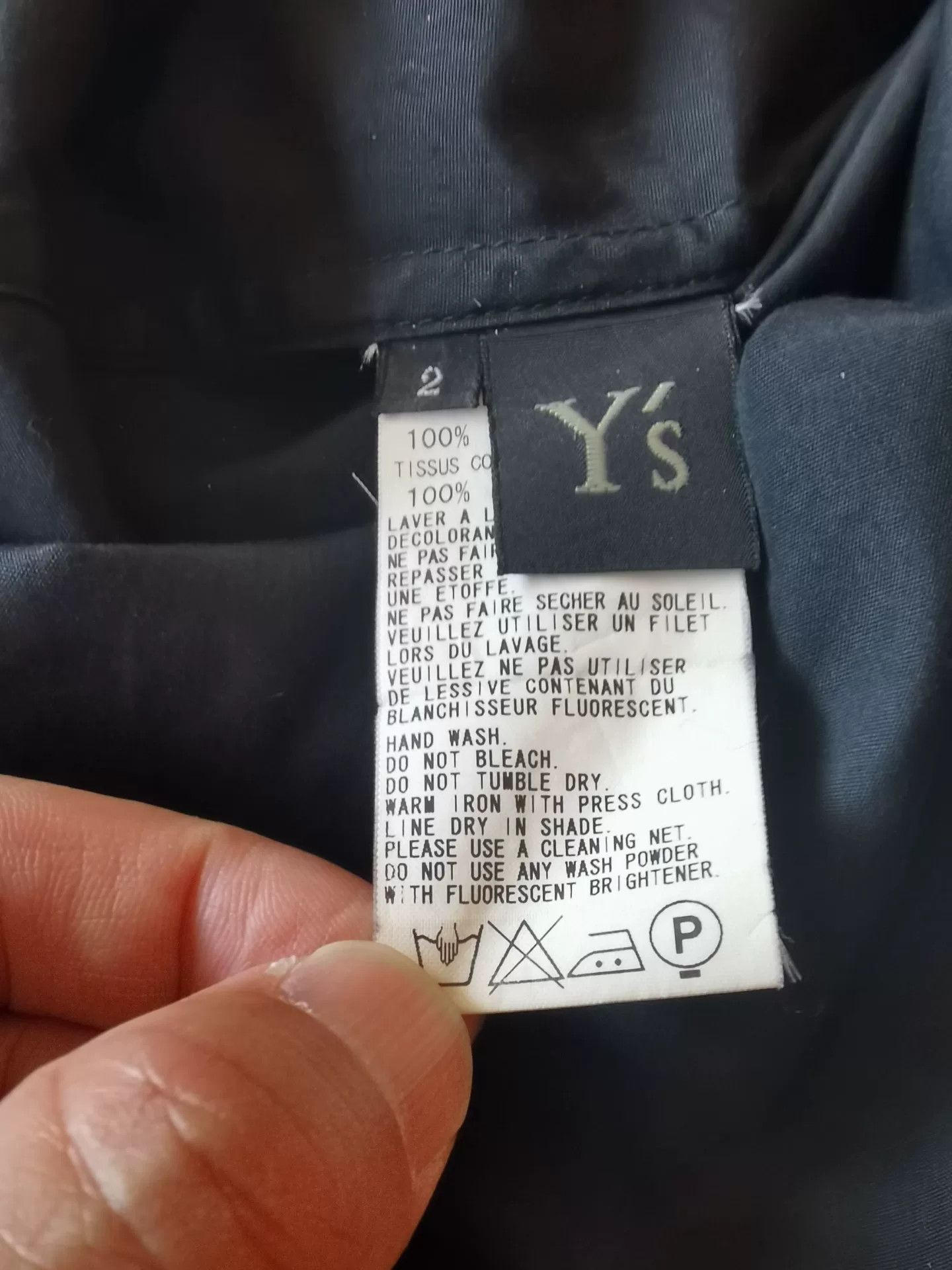 Y's Y's Black Cotton Long Sleeve Shirt Size M / US 6-8 / IT 42-44 - 5 Thumbnail