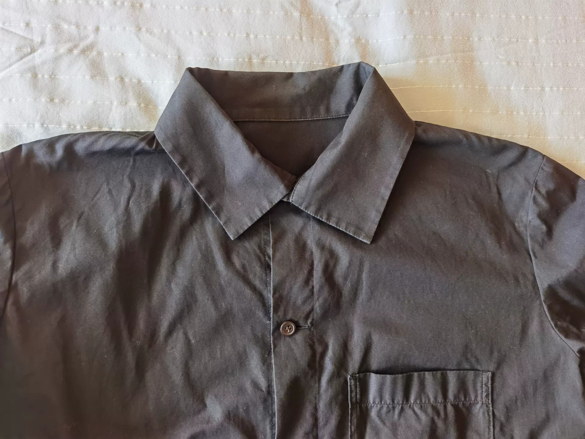 Y's Y's Black Cotton Long Sleeve Shirt Size M / US 6-8 / IT 42-44 - 3 Thumbnail