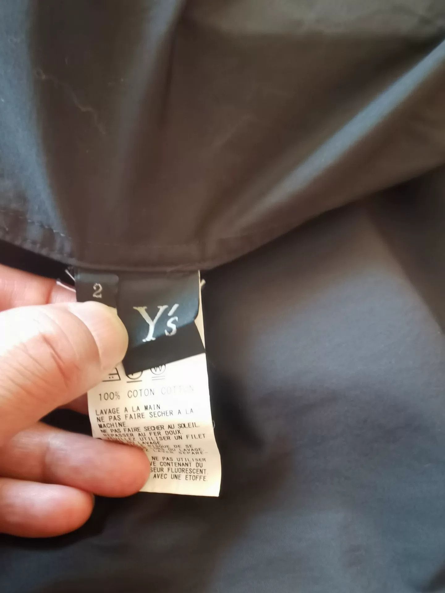 Y's Y's Black Cotton Long Sleeve Shirt Size M / US 6-8 / IT 42-44 - 6 Thumbnail