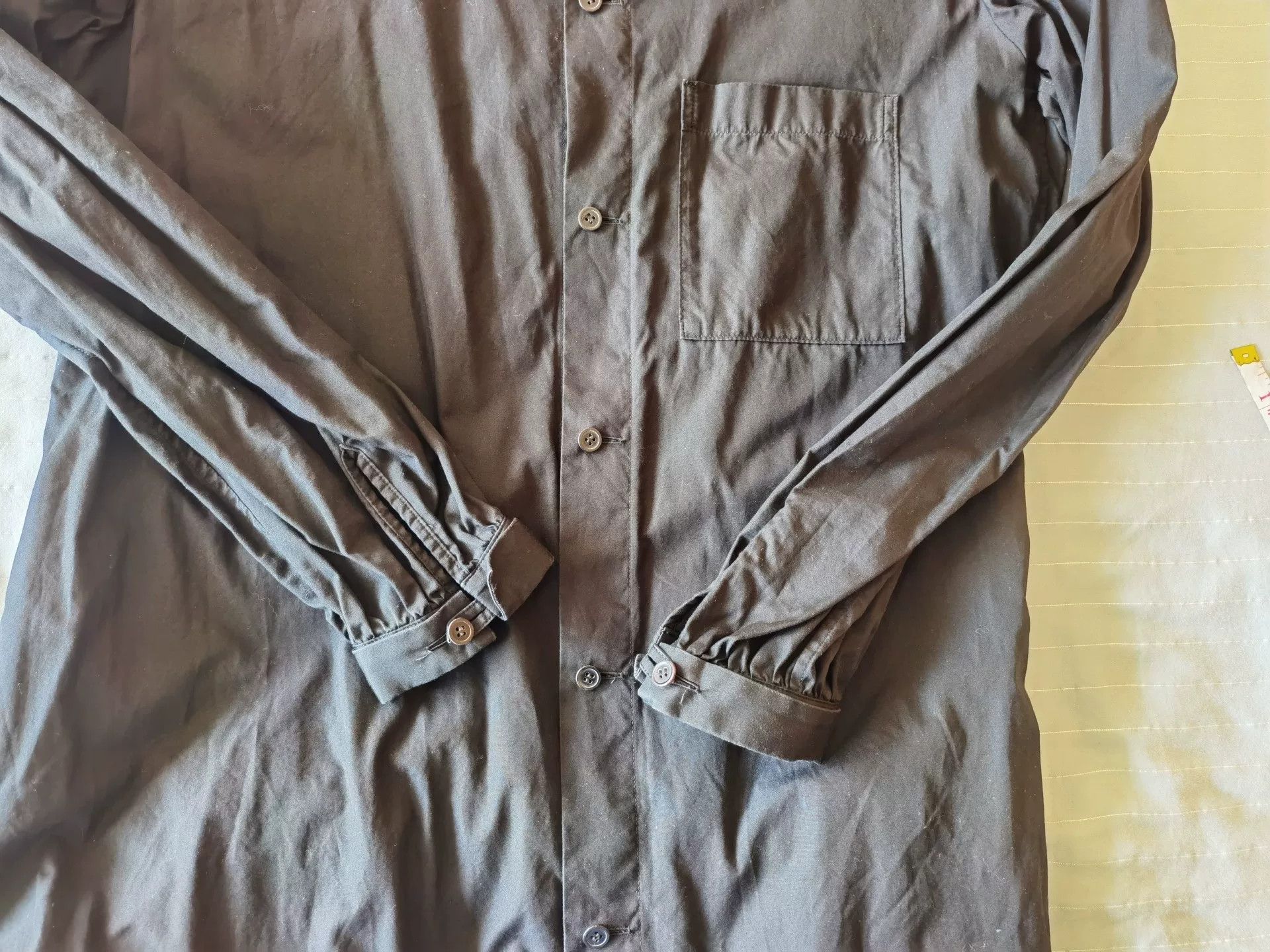 Y's Y's Black Cotton Long Sleeve Shirt Size M / US 6-8 / IT 42-44 - 4 Thumbnail