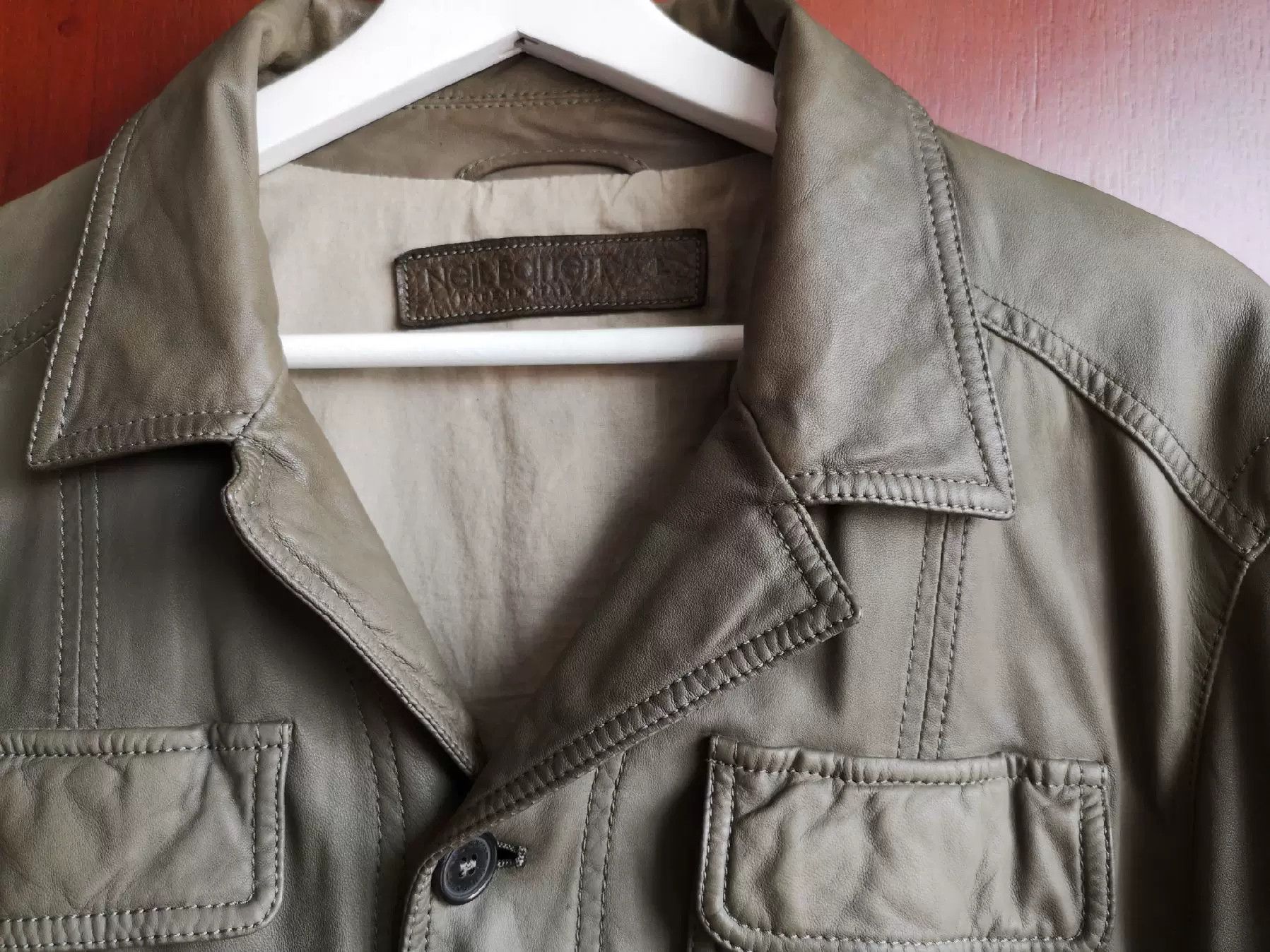 Neil Barrett Neil Barrett Green Leather Jacket Size US L / EU 52-54 / 3 - 3 Thumbnail