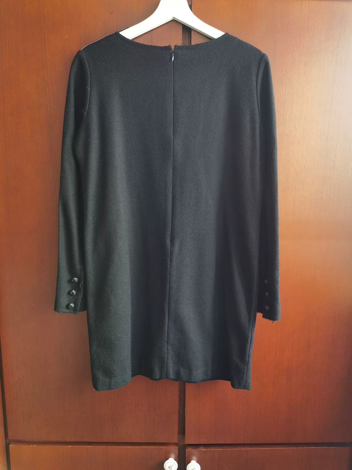 Y's Y's Black Wool Women's Dress Size S / US 4 / IT 40 - 2 Thumbnail