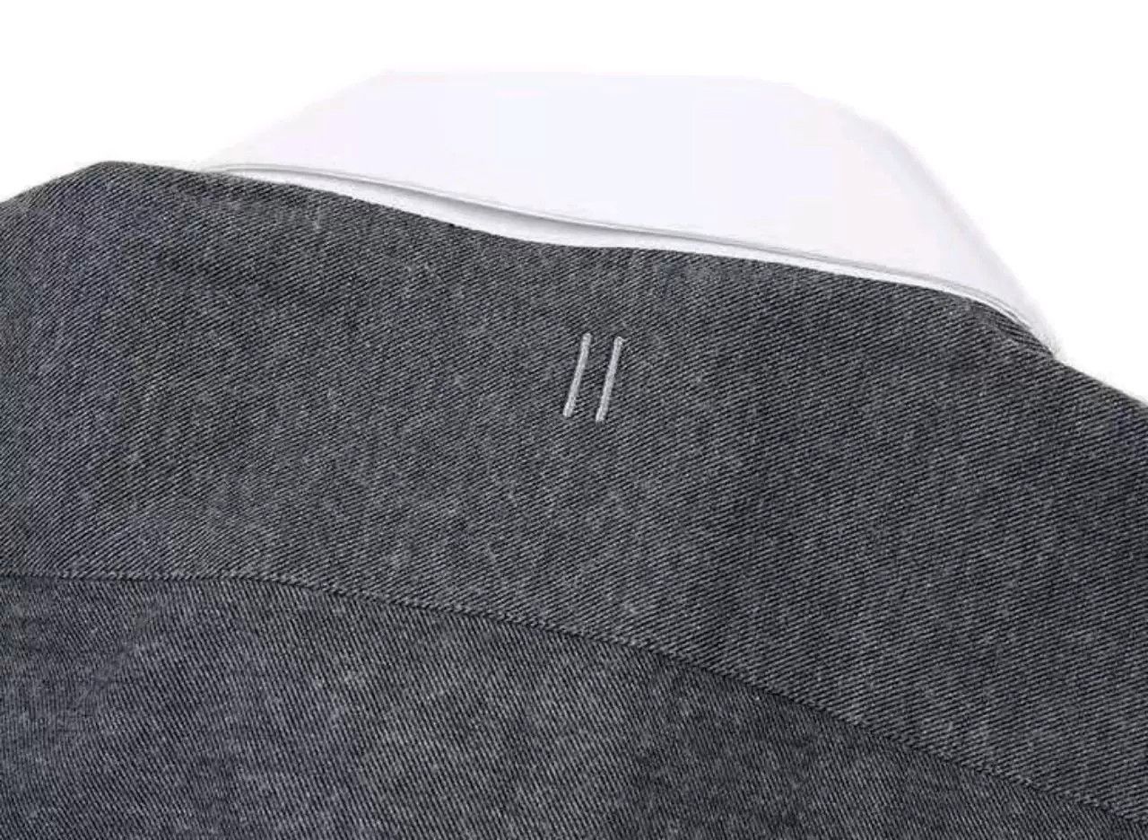 Neil Barrett Neil Barrett Gray Wool Shirt for Sale Size US M / EU 48-50 / 2 - 3 Thumbnail