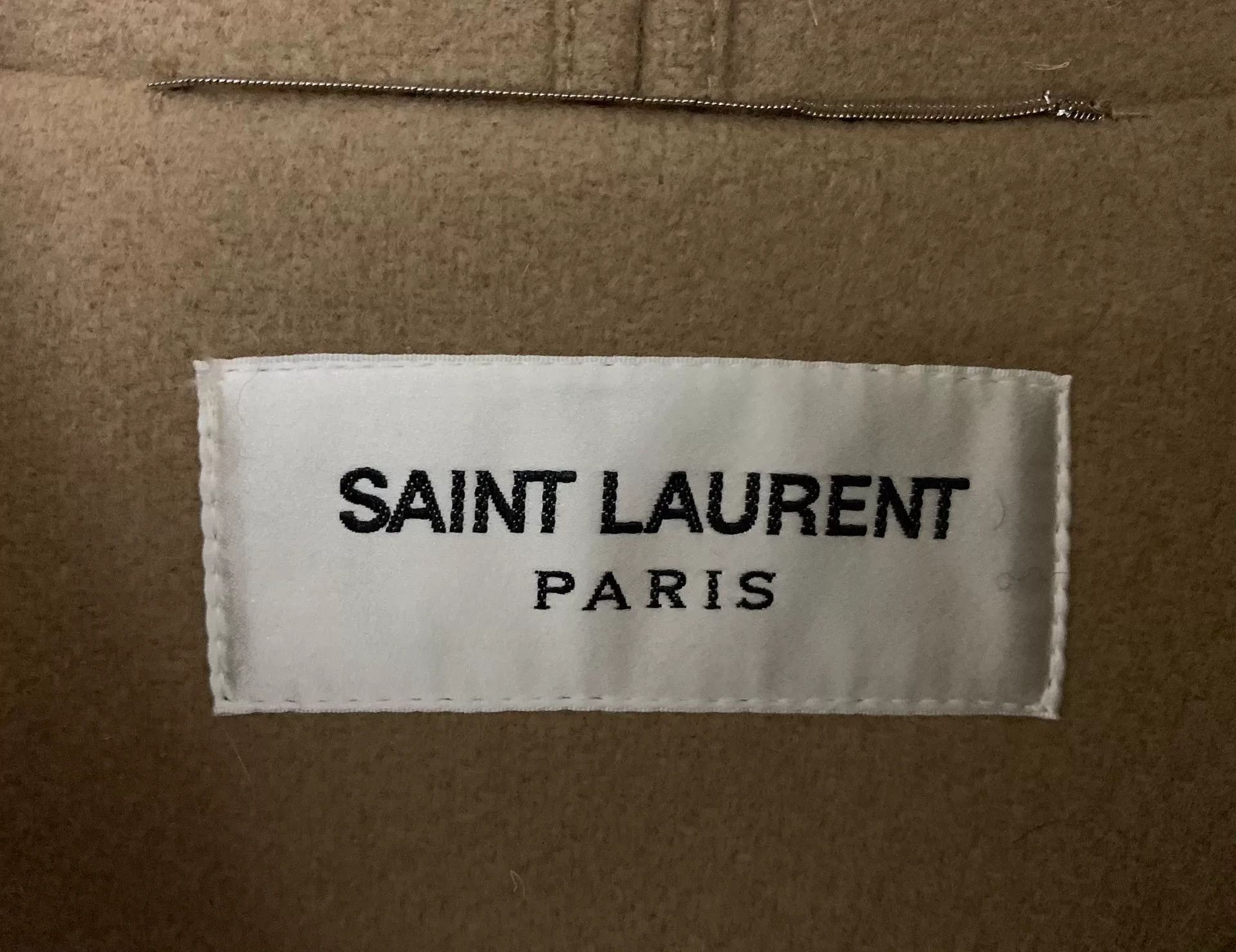 Saint Laurent Paris Saint Laurent Hooded Duffle Coat Beige Size US S / EU 44-46 / 1 - 3 Thumbnail