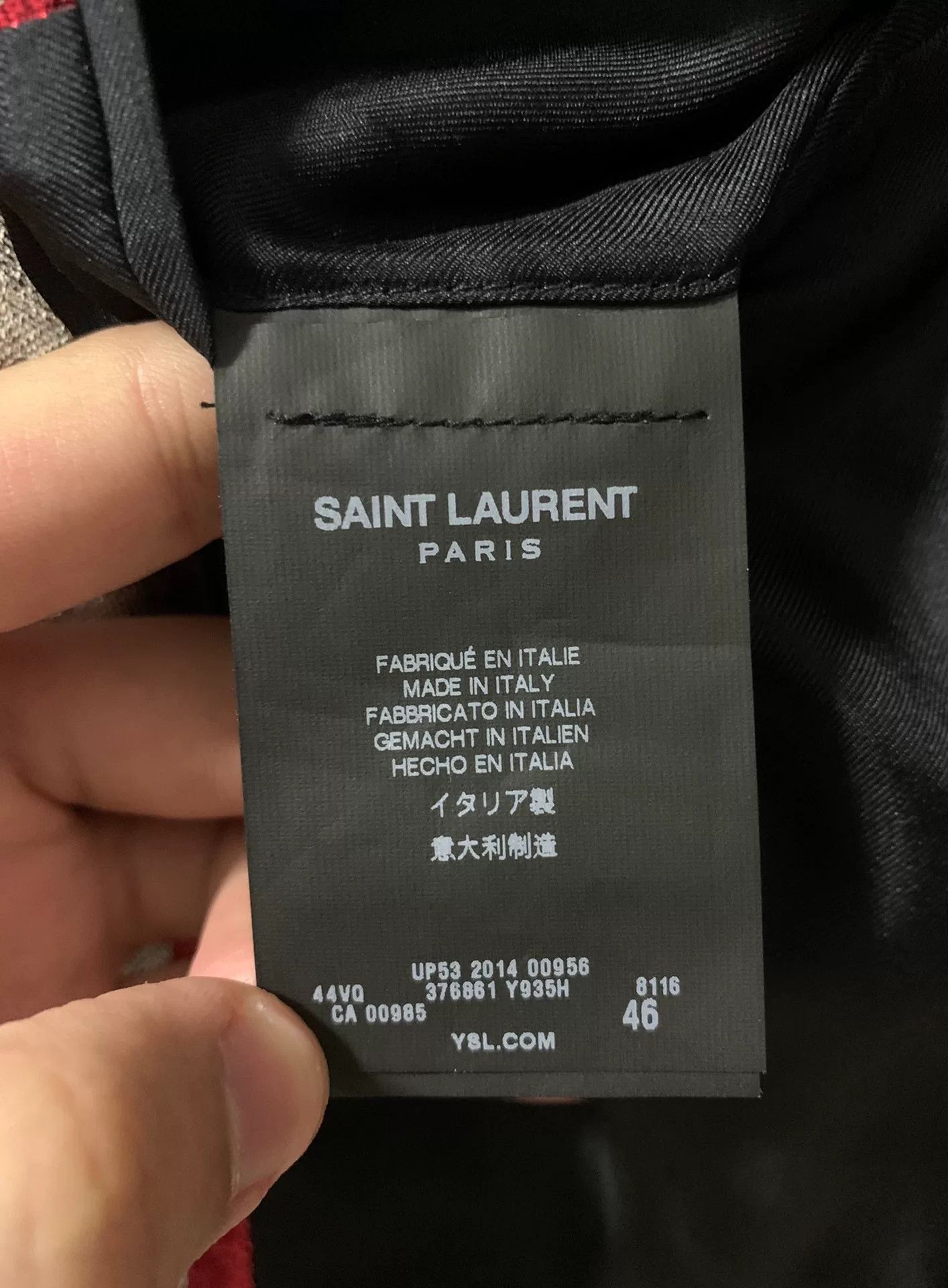 Saint Laurent Paris Saint Laurent Metallic Stripe Suit Jacket Size US S / EU 44-46 / 1 - 4 Thumbnail