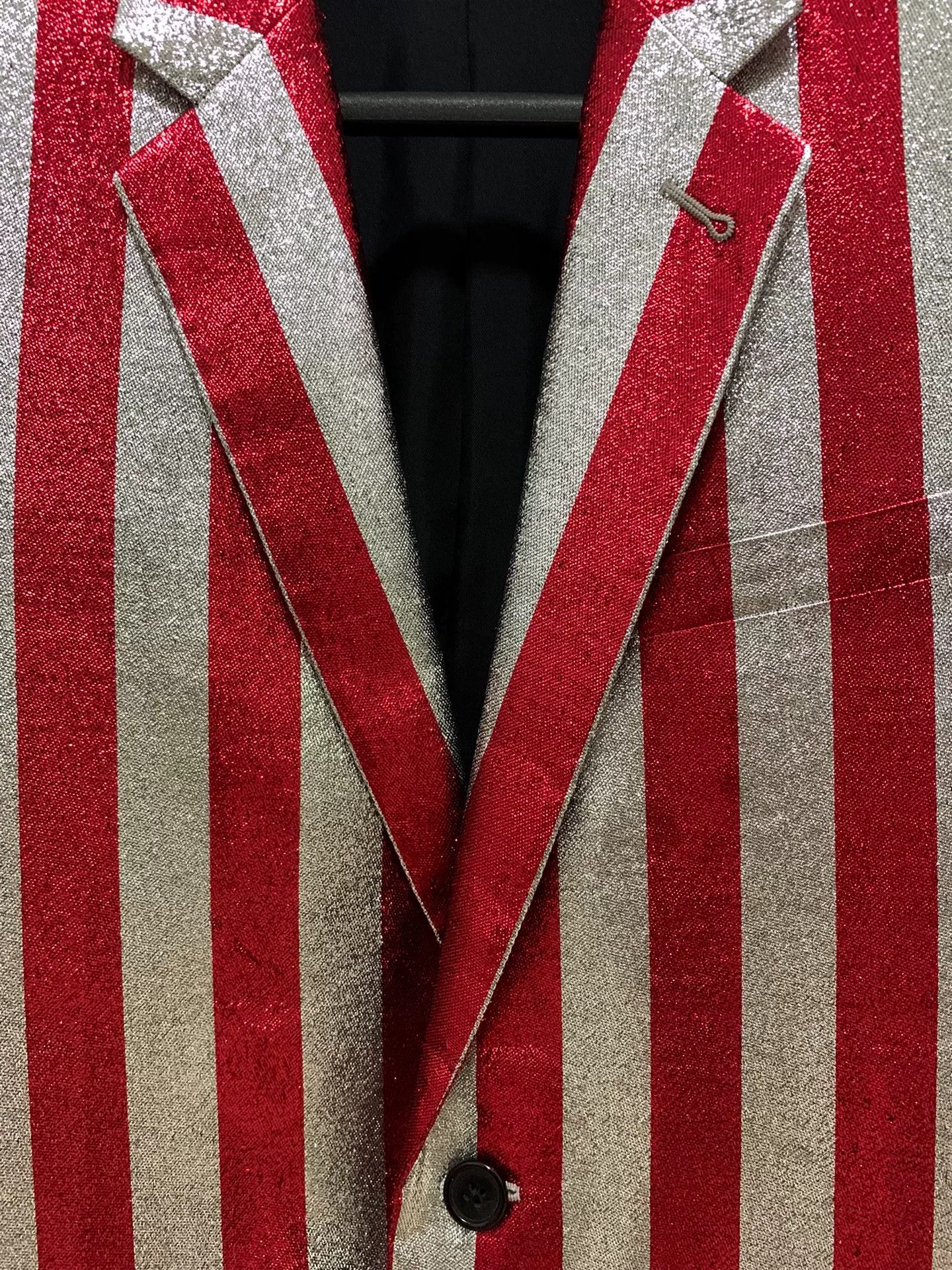 Saint Laurent Paris Saint Laurent Metallic Stripe Suit Jacket Size US S / EU 44-46 / 1 - 5 Thumbnail