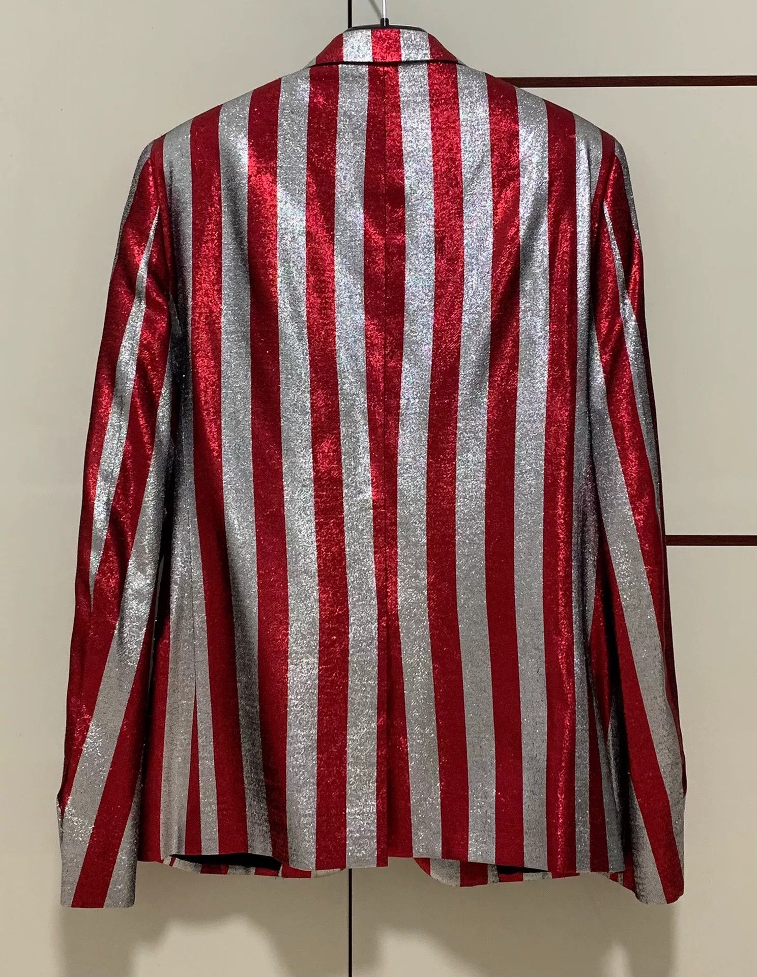 Saint Laurent Paris Saint Laurent Metallic Stripe Suit Jacket Size US S / EU 44-46 / 1 - 2 Thumbnail