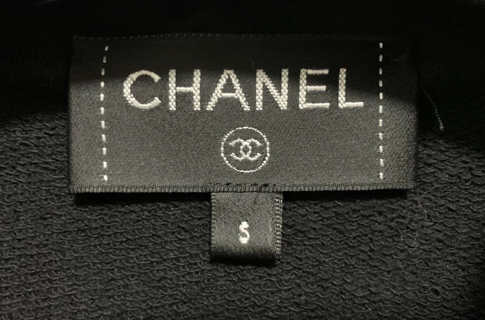 Chanel Chanel Black Graffiti Sequin Hooded Sweatshirt Size S / US 4 / IT 40 - 3 Thumbnail