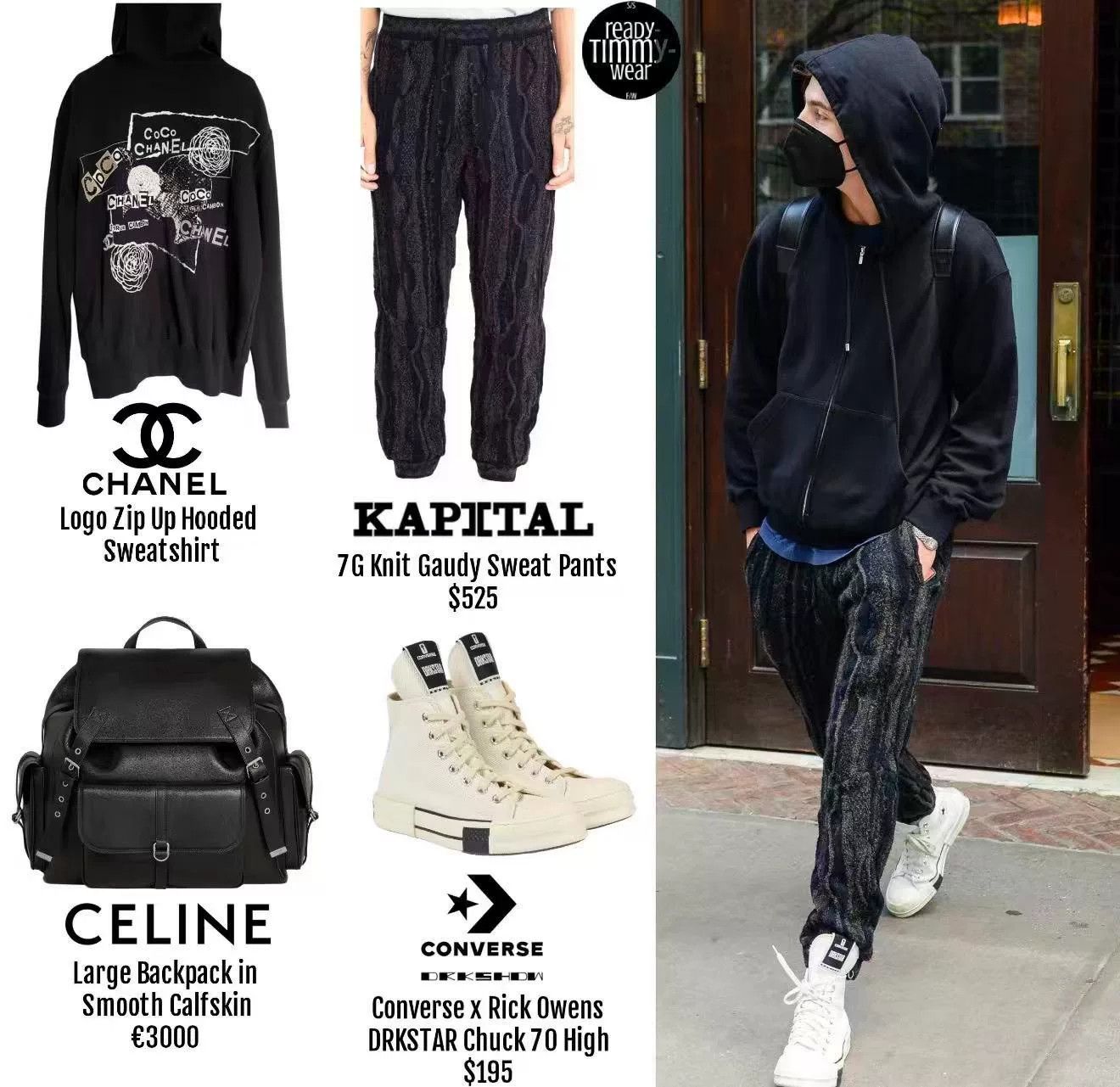 Chanel Chanel Black Graffiti Sequin Hooded Sweatshirt Size S / US 4 / IT 40 - 7 Thumbnail