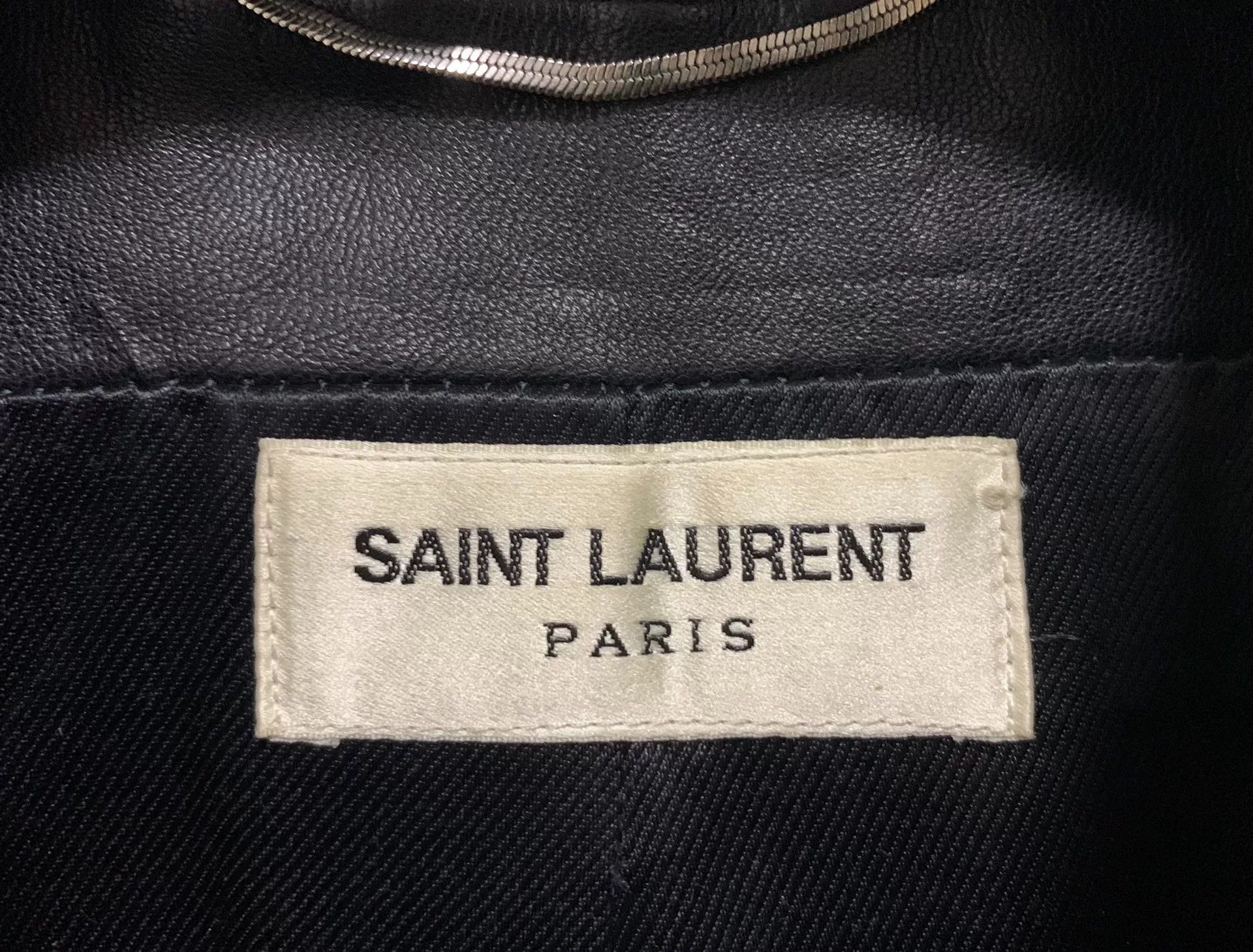 Saint Laurent Paris Saint Laurent Black Lambskin Leather Jacket Size US S / EU 44-46 / 1 - 3 Thumbnail