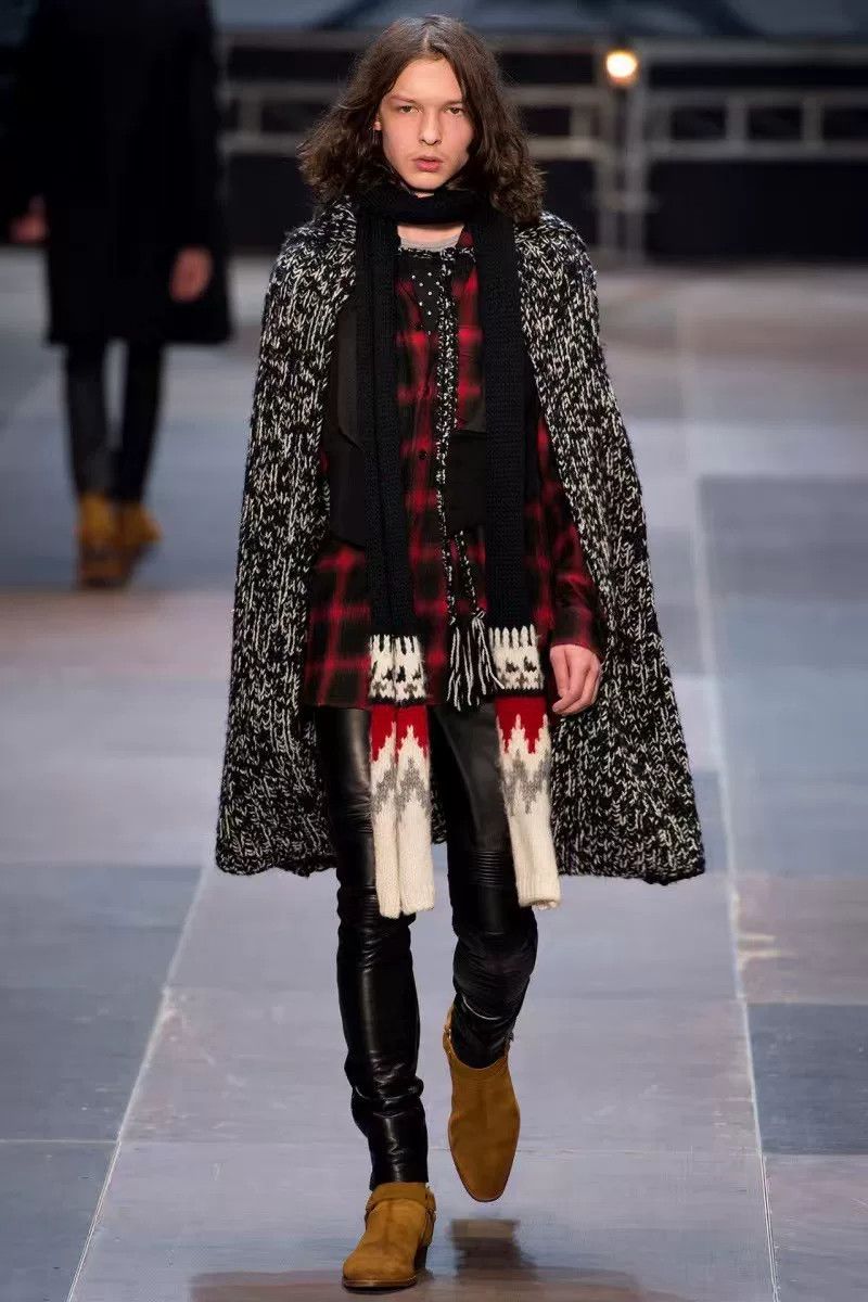 Saint Laurent Paris Saint Laurent Red Black Check Shirt Size US M / EU 48-50 / 2 - 7 Thumbnail