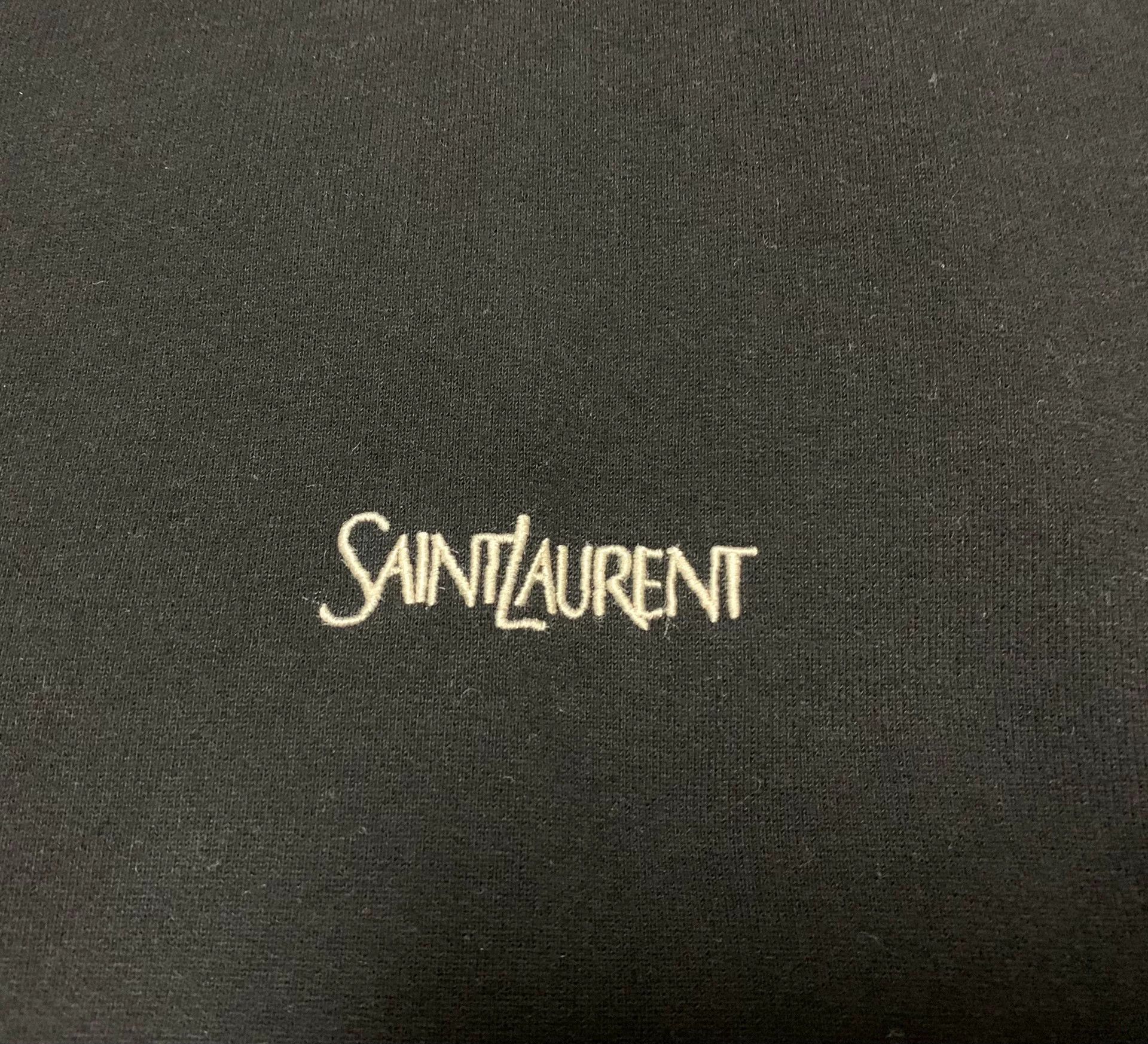 Saint Laurent Paris Saint Laurent Black Logo Hooded Sweatshirt Size US S / EU 44-46 / 1 - 5 Thumbnail