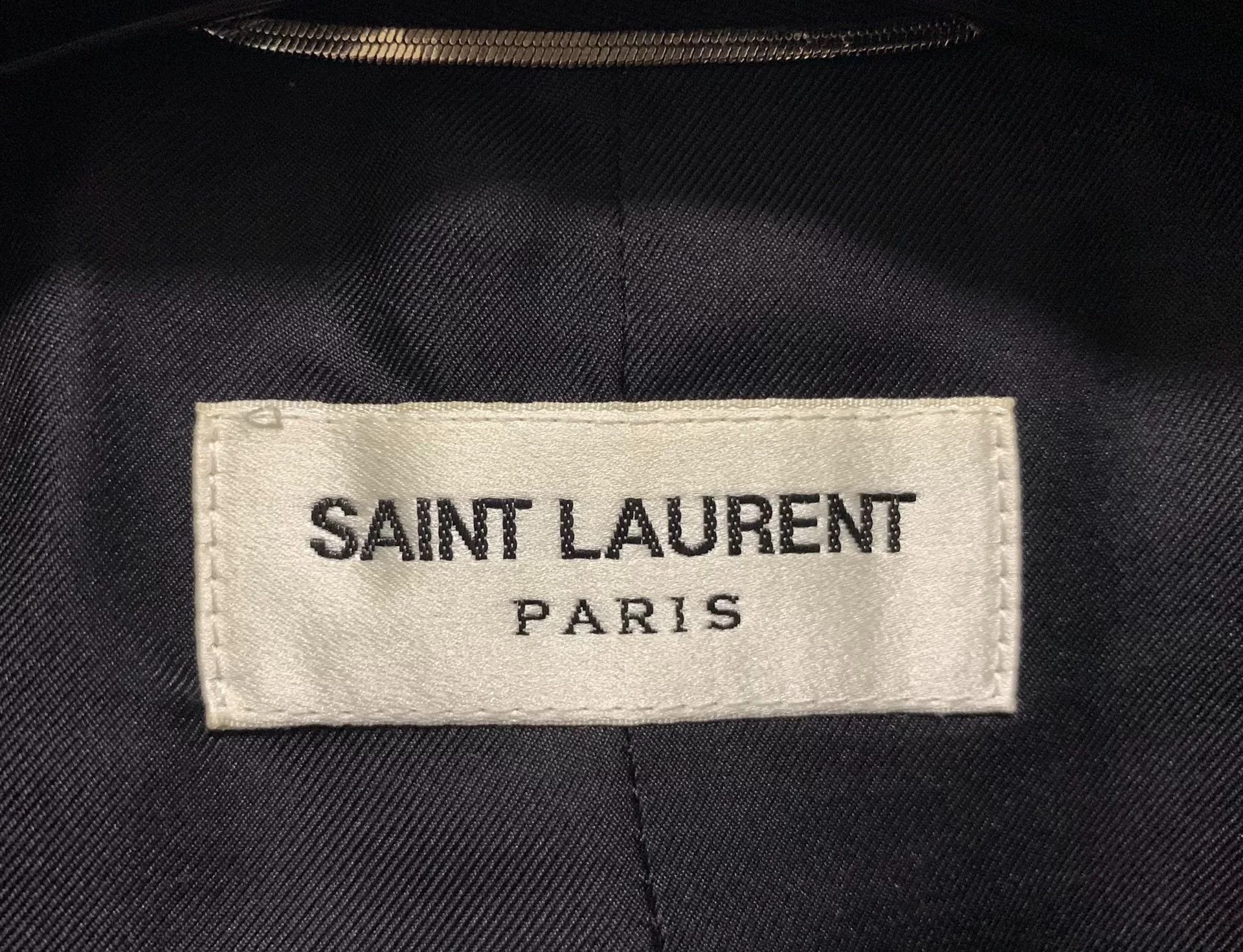 Saint Laurent Paris Saint Laurent Black Smoking Jacket Size US M / EU 48-50 / 2 - 3 Thumbnail