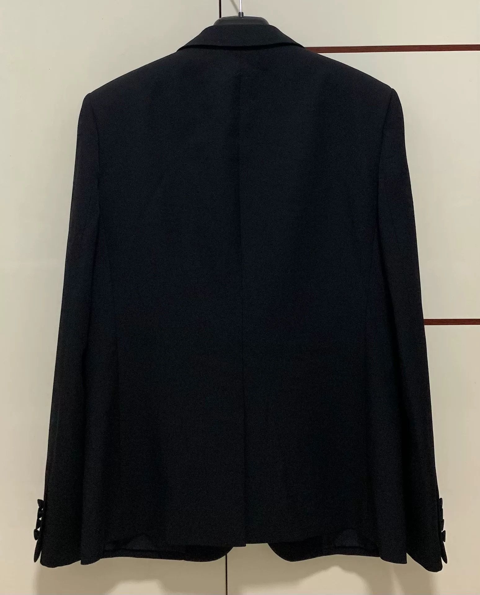 Saint Laurent Paris Saint Laurent Black Smoking Jacket Size US M / EU 48-50 / 2 - 2 Thumbnail