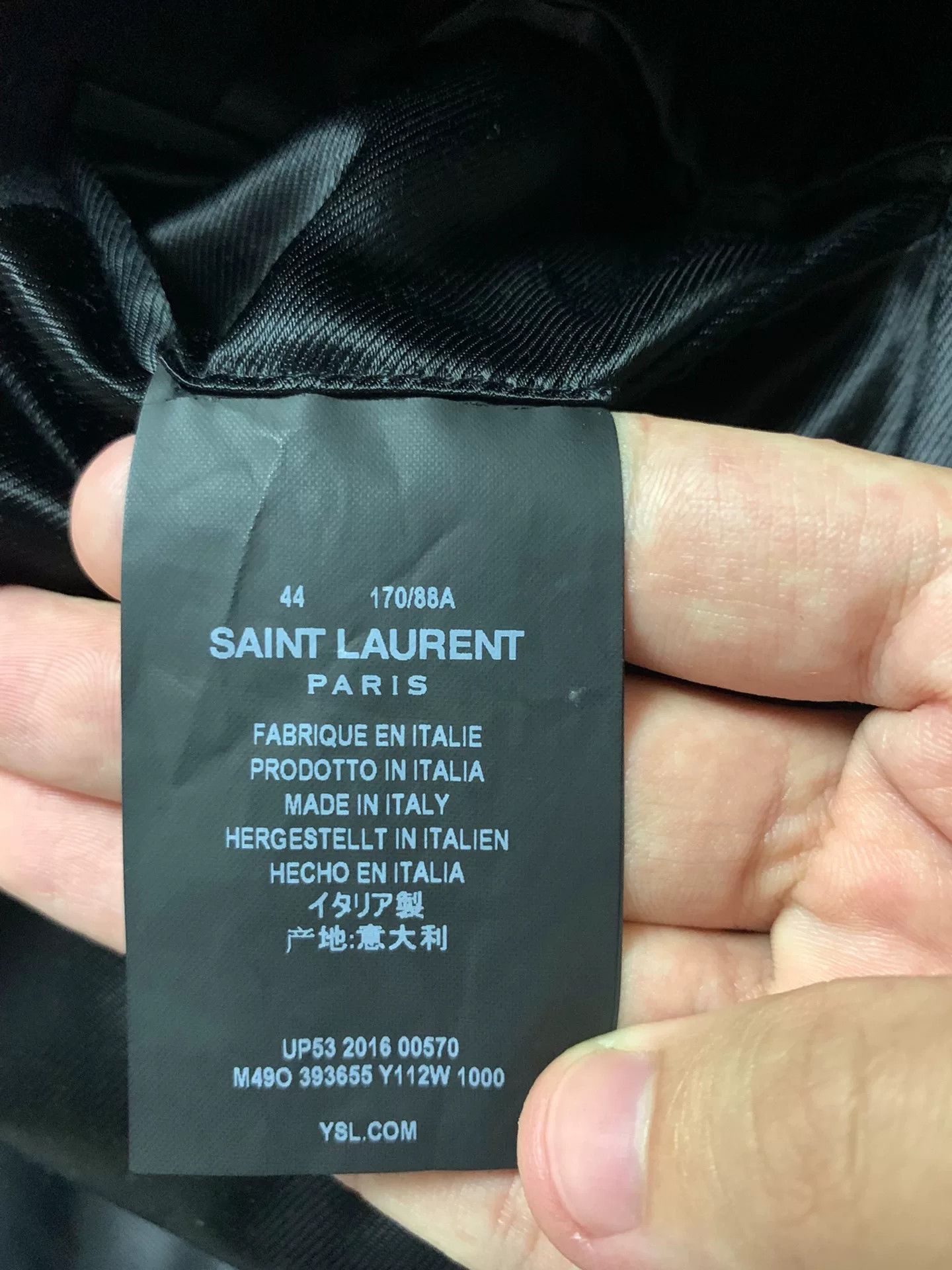Saint Laurent Paris Saint Laurent Black Leather Chesterfield Coat Size US S / EU 44-46 / 1 - 4 Thumbnail