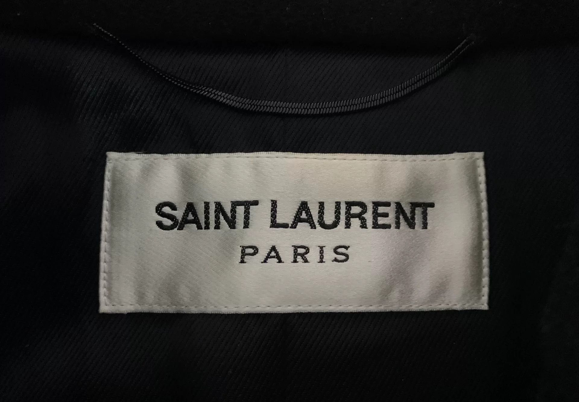 Saint Laurent Paris Saint Laurent Black Leather Chesterfield Coat Size US S / EU 44-46 / 1 - 3 Thumbnail