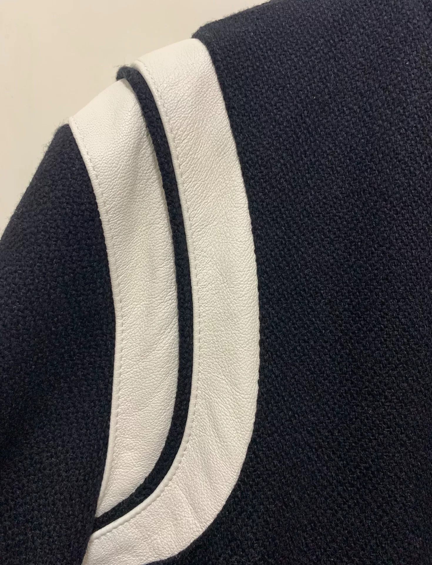 Saint Laurent Paris Saint Laurent Black and White Baseball Jacket Size US M / EU 48-50 / 2 - 5 Thumbnail