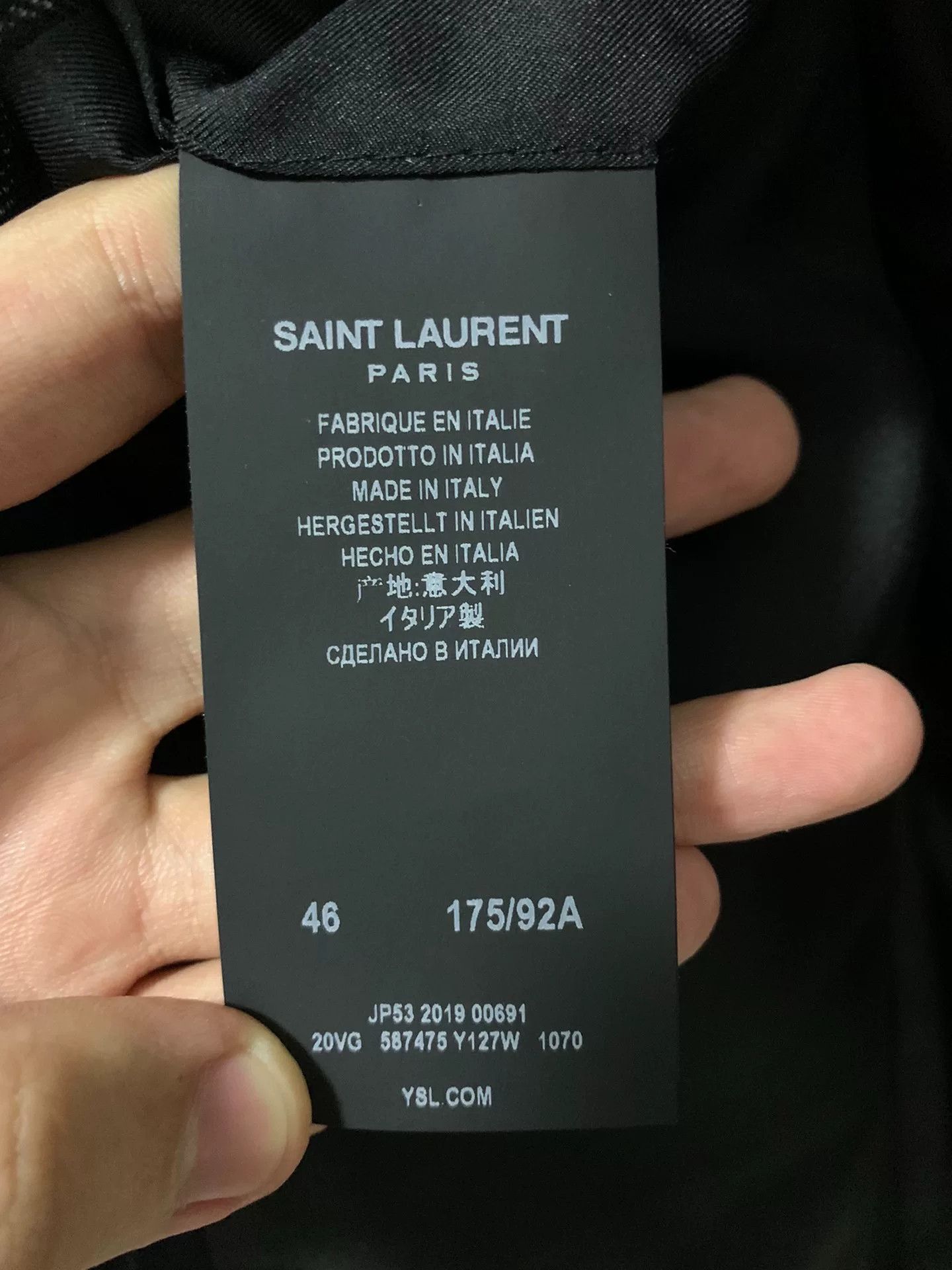 Saint Laurent Paris Saint Laurent Double-Breasted Pinstripe Blazer Size US S / EU 44-46 / 1 - 4 Thumbnail