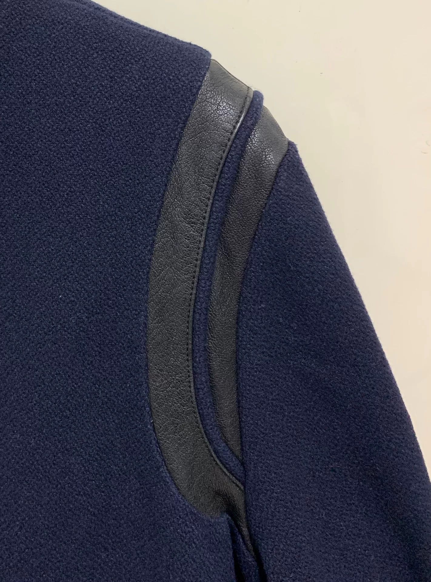 Saint Laurent Paris Saint Laurent Blue Wool Baseball Jacket Size US L / EU 52-54 / 3 - 5 Thumbnail