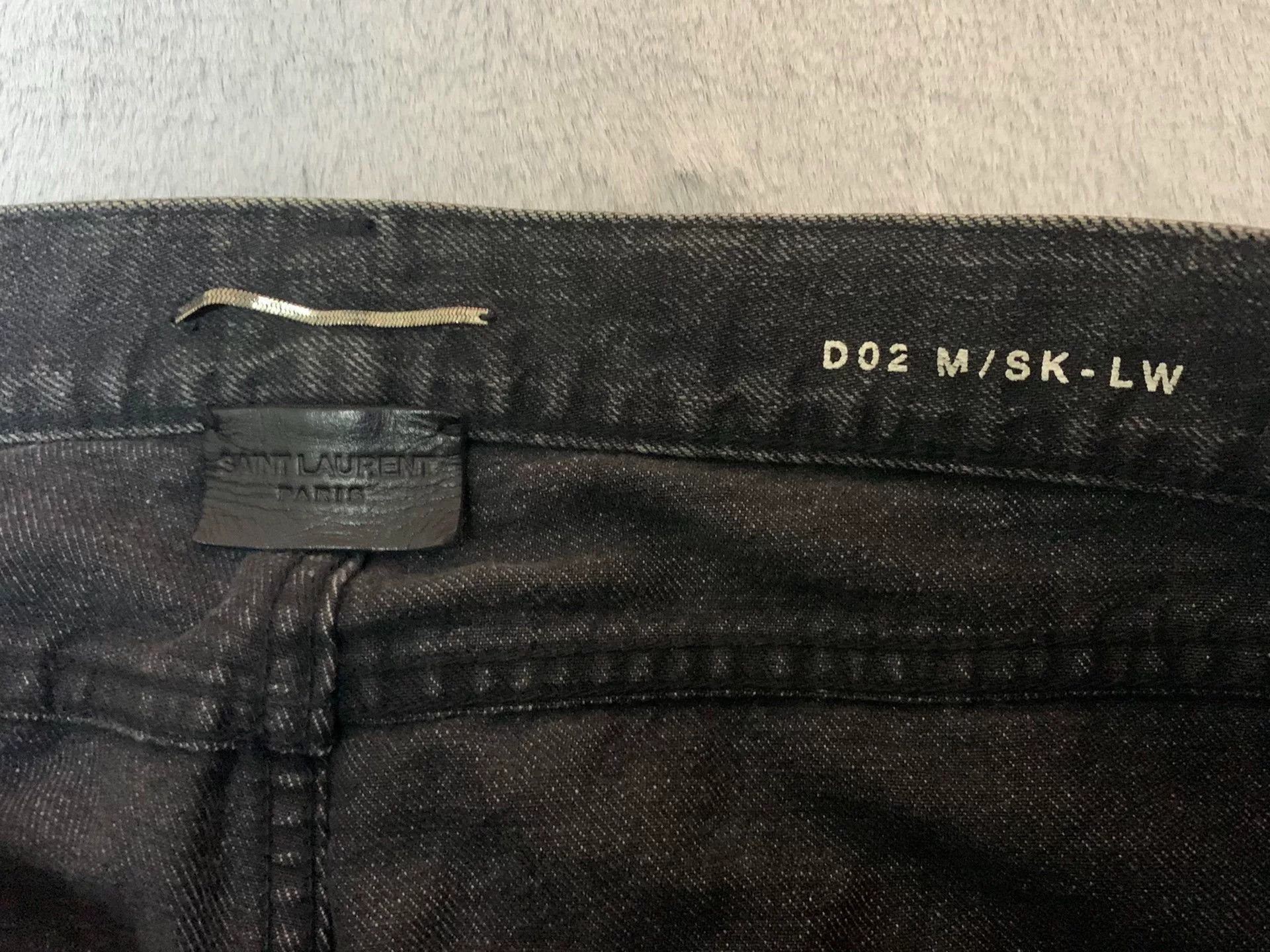 Saint Laurent Paris Saint Laurent Stonewashed Denim Pants Size US 29 - 3 Thumbnail