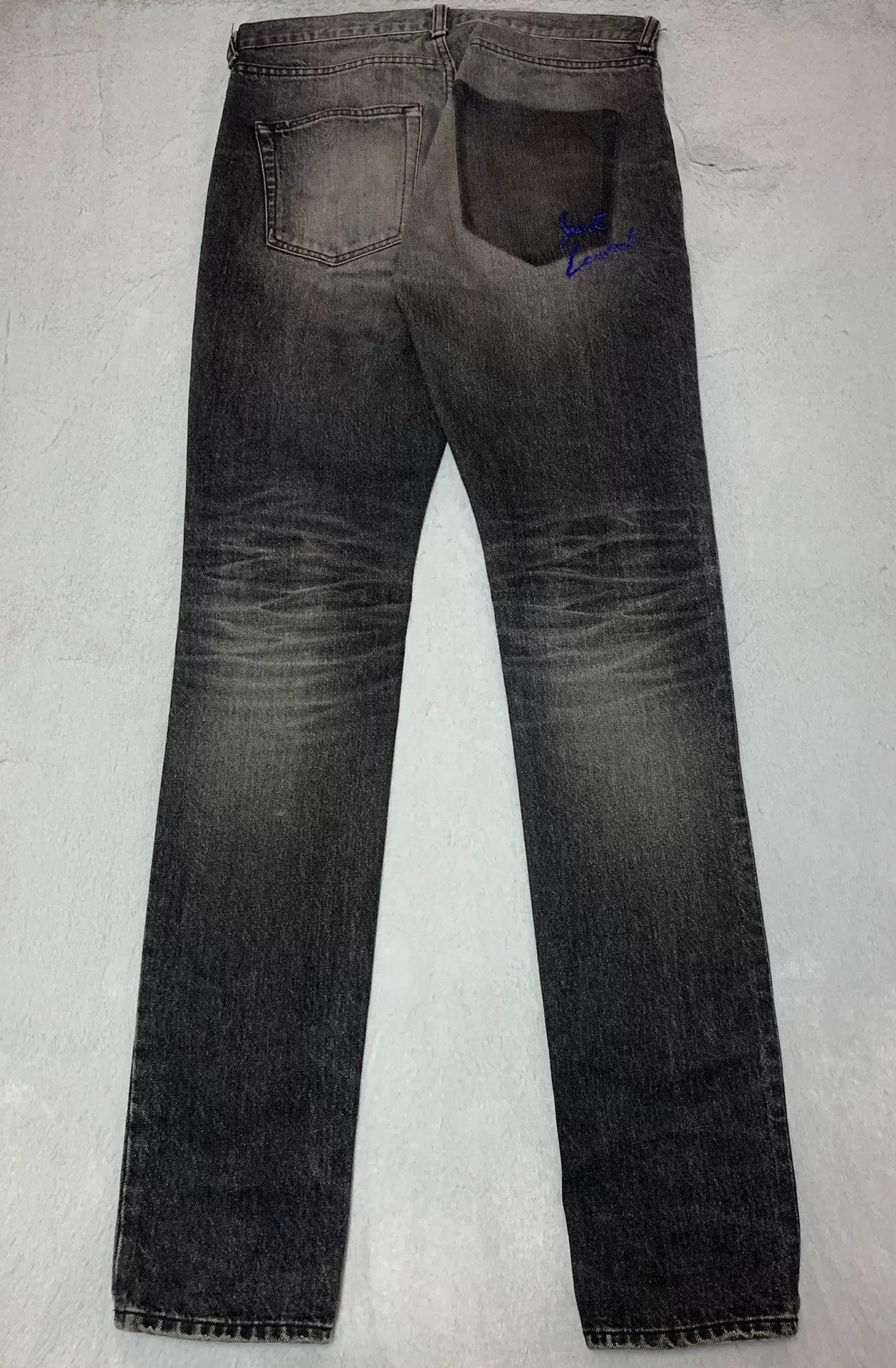 Saint Laurent Paris Saint Laurent Stonewashed Denim Pants Size US 29 - 2 Thumbnail