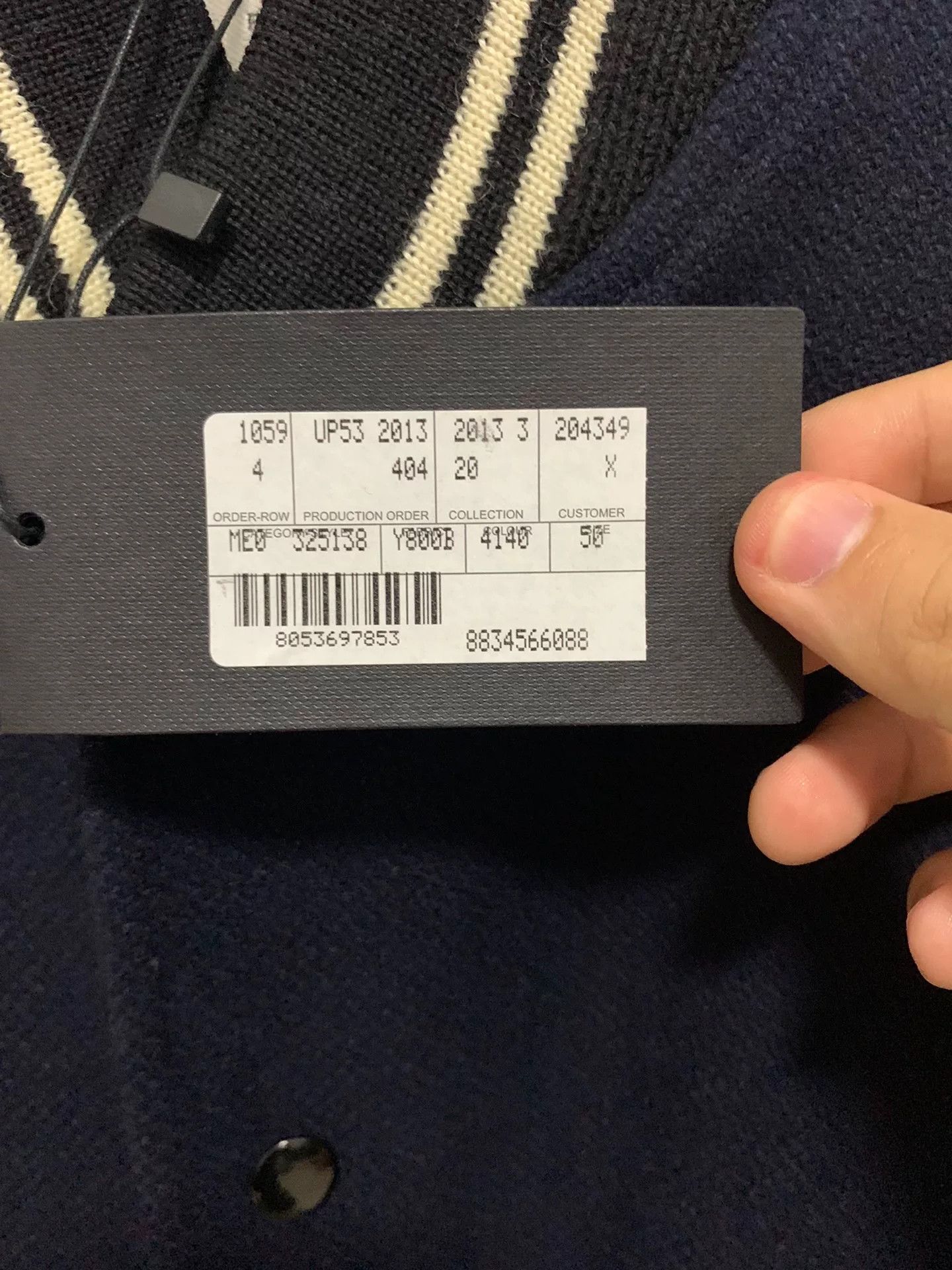 Saint Laurent Paris Saint Laurent Blue Wool Baseball Jacket Size US M / EU 48-50 / 2 - 5 Thumbnail