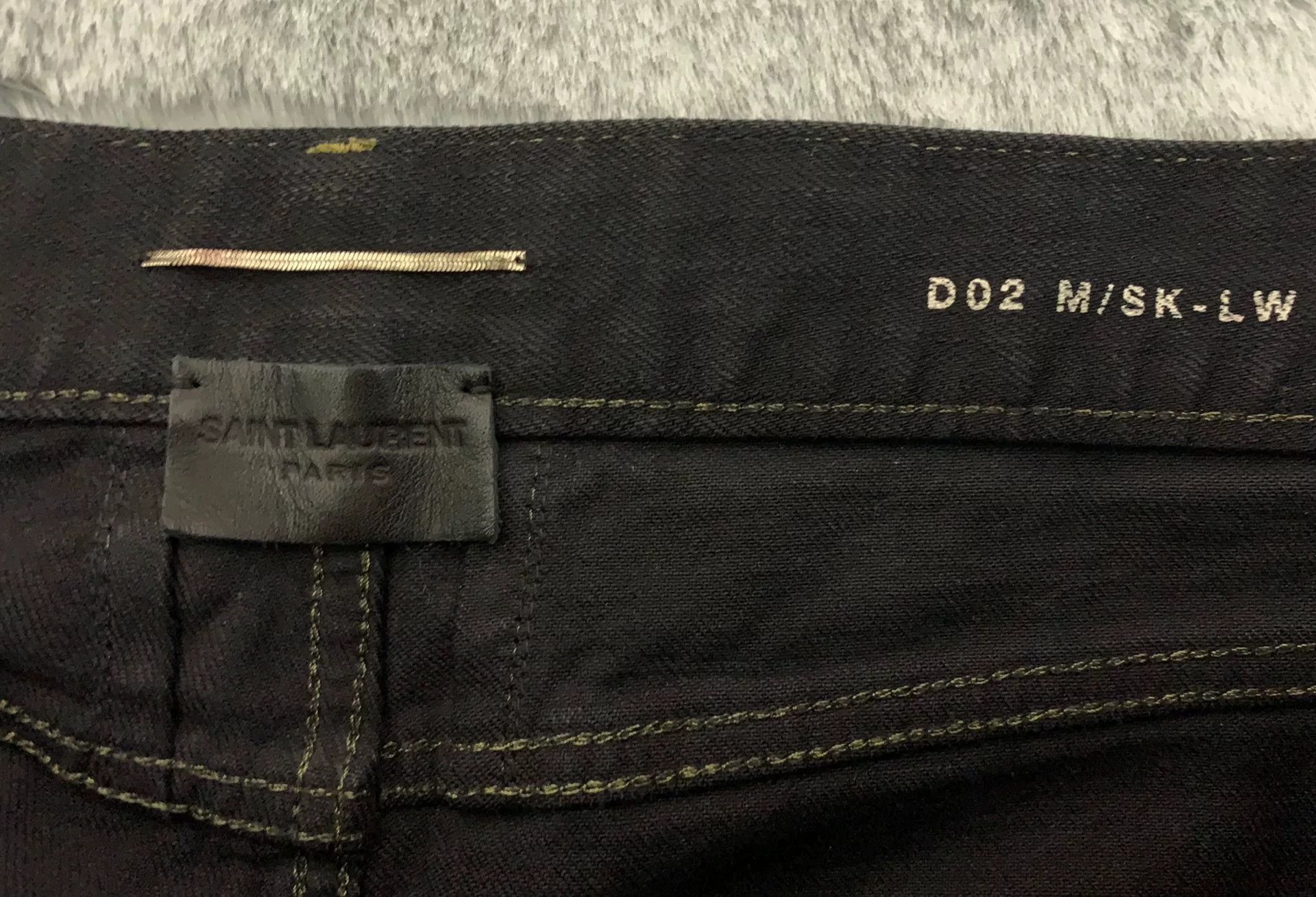 Saint Laurent Paris Saint Laurent Distressed Black Denim Pants Size US 32 / EU 48 - 3 Thumbnail