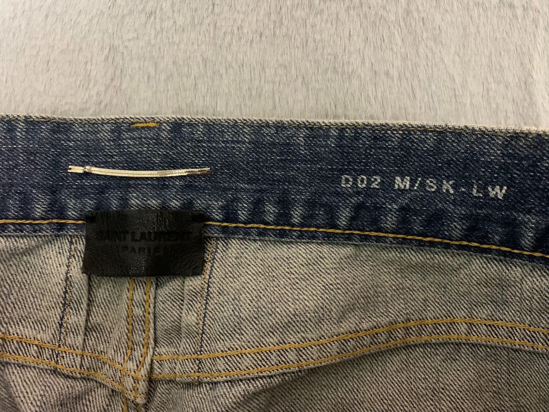 Saint Laurent Paris Saint Laurent Distressed Denim Pants Size US 30 / EU 46 - 4 Thumbnail