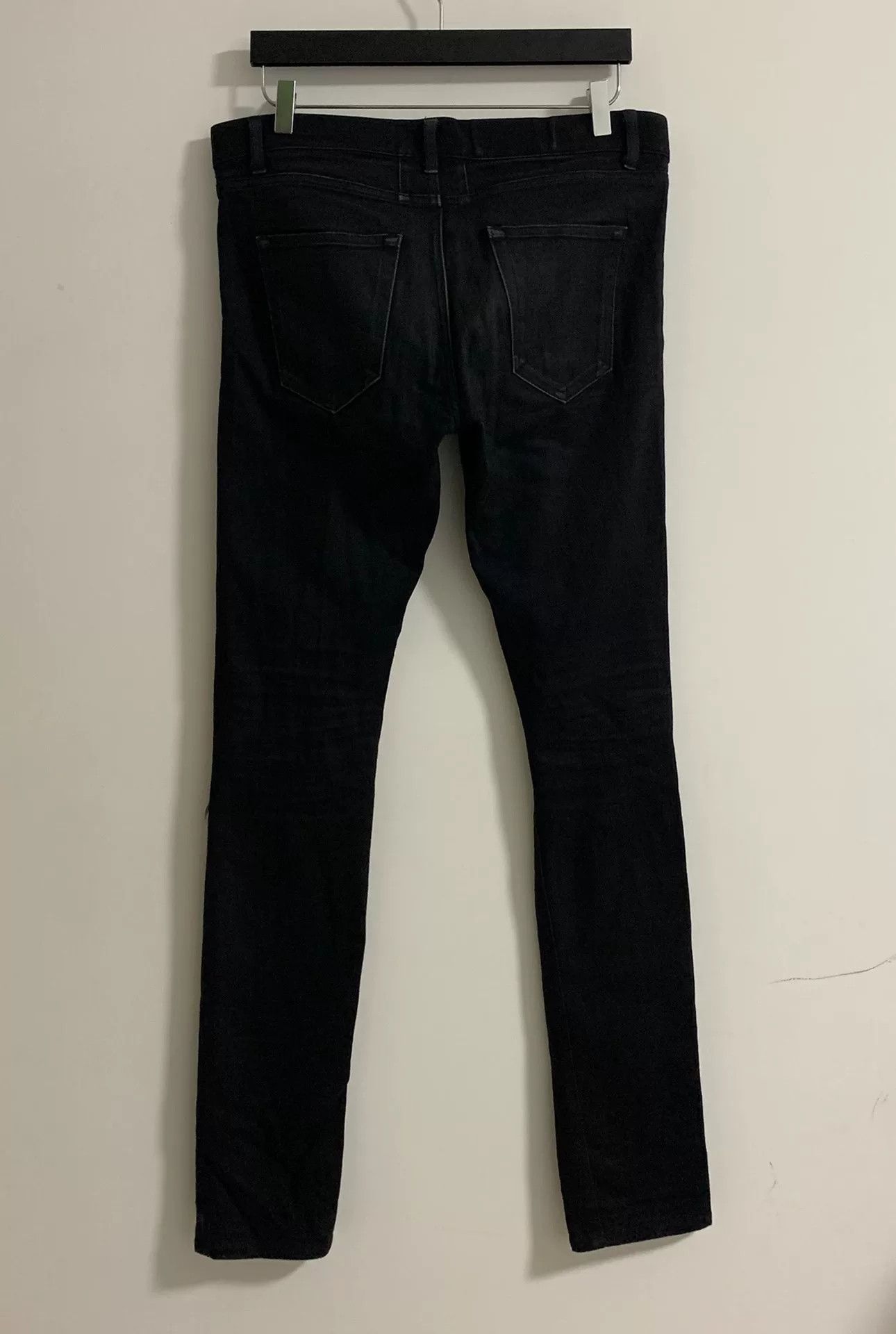 Saint Laurent Paris Saint Laurent Black Distressed Denim Jeans Size US 32 / EU 48 - 2 Thumbnail