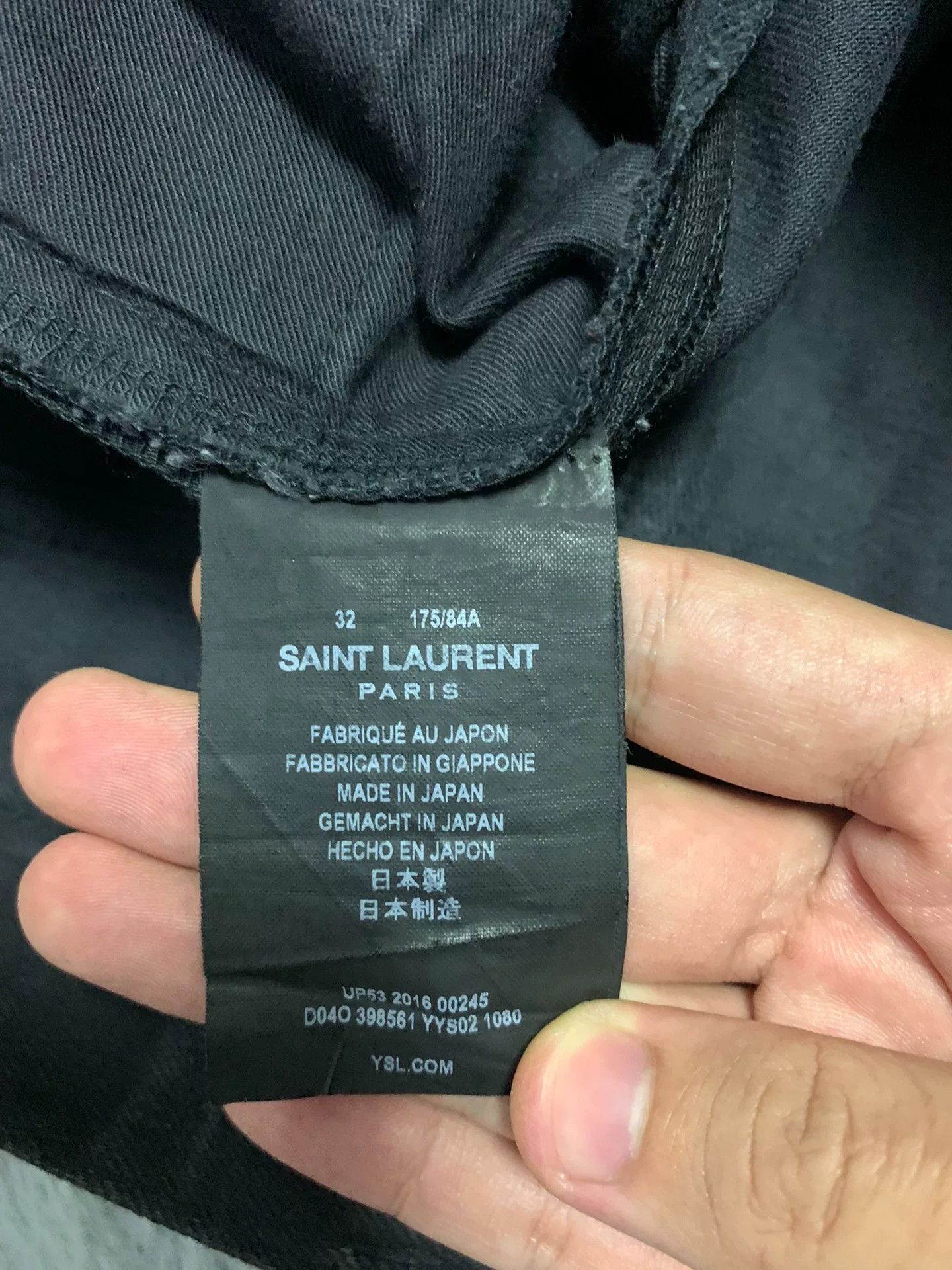 Saint Laurent Paris Saint Laurent Black Distressed Denim Jeans Size US 32 / EU 48 - 4 Thumbnail