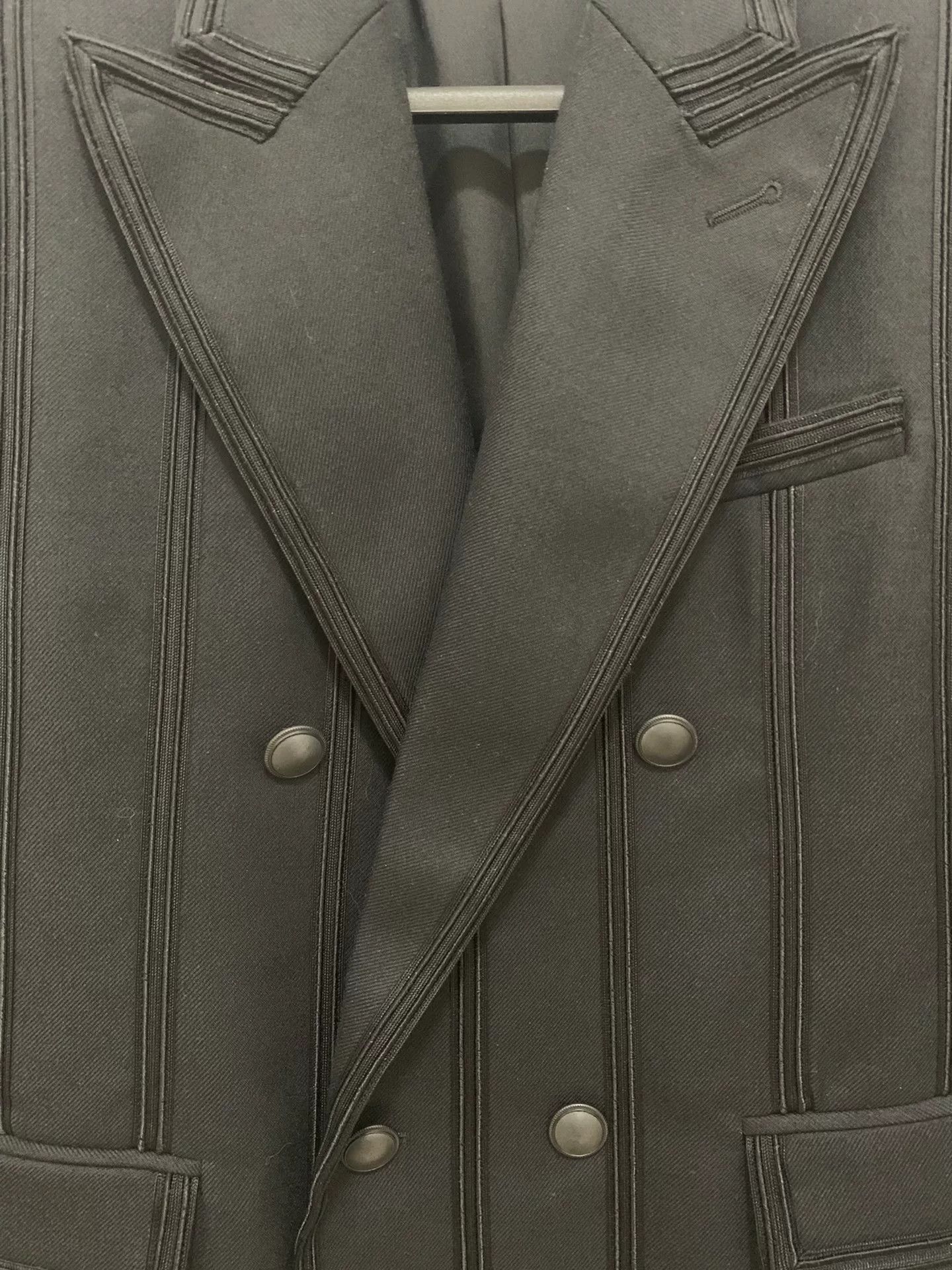 Saint Laurent Paris Saint Laurent Black Double-Breasted Blazer Size US S / EU 44-46 / 1 - 5 Thumbnail